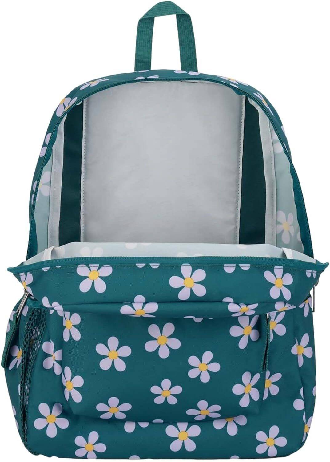 JanSport Cross Town Backpack, 17" x 12.5" x 6" - Simple Bag with 1 Main Compartment, Front Utility Pocket - Premium Class Accessories - Precious Petals - Image 5