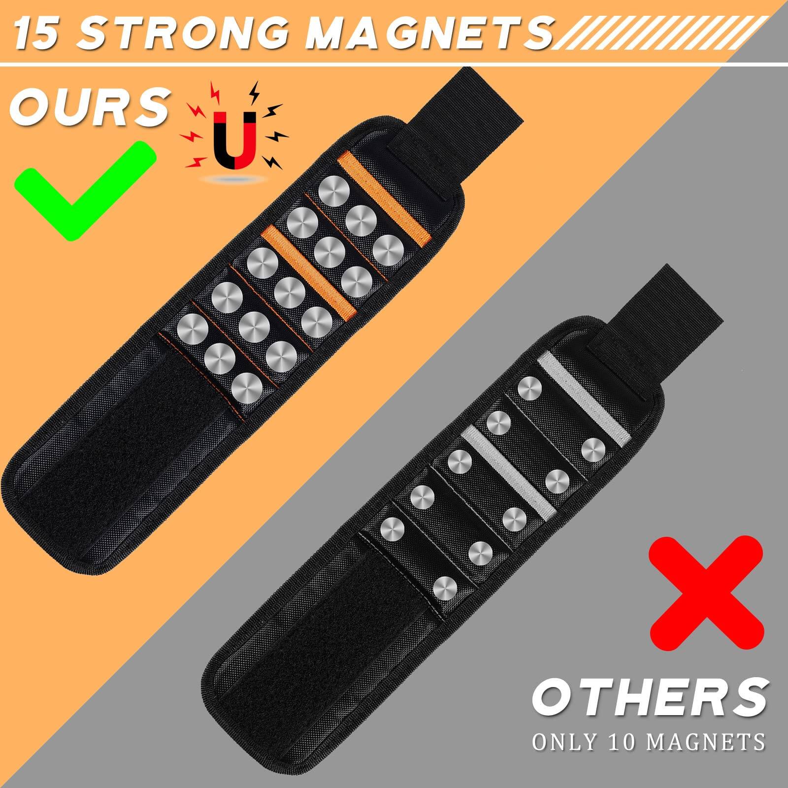 4 Pcs Magnetic Wristband Tool Belt - Image 4