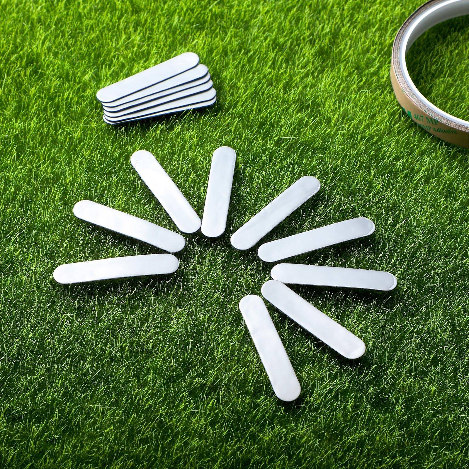 20 Pieces 3g Weighted Strips and 1 Roll Adhesive Tape Adjust Weight Tennis Grip Tape Compatible with Pickleball Paddle Tennis Racket to Increase Power - Image 2