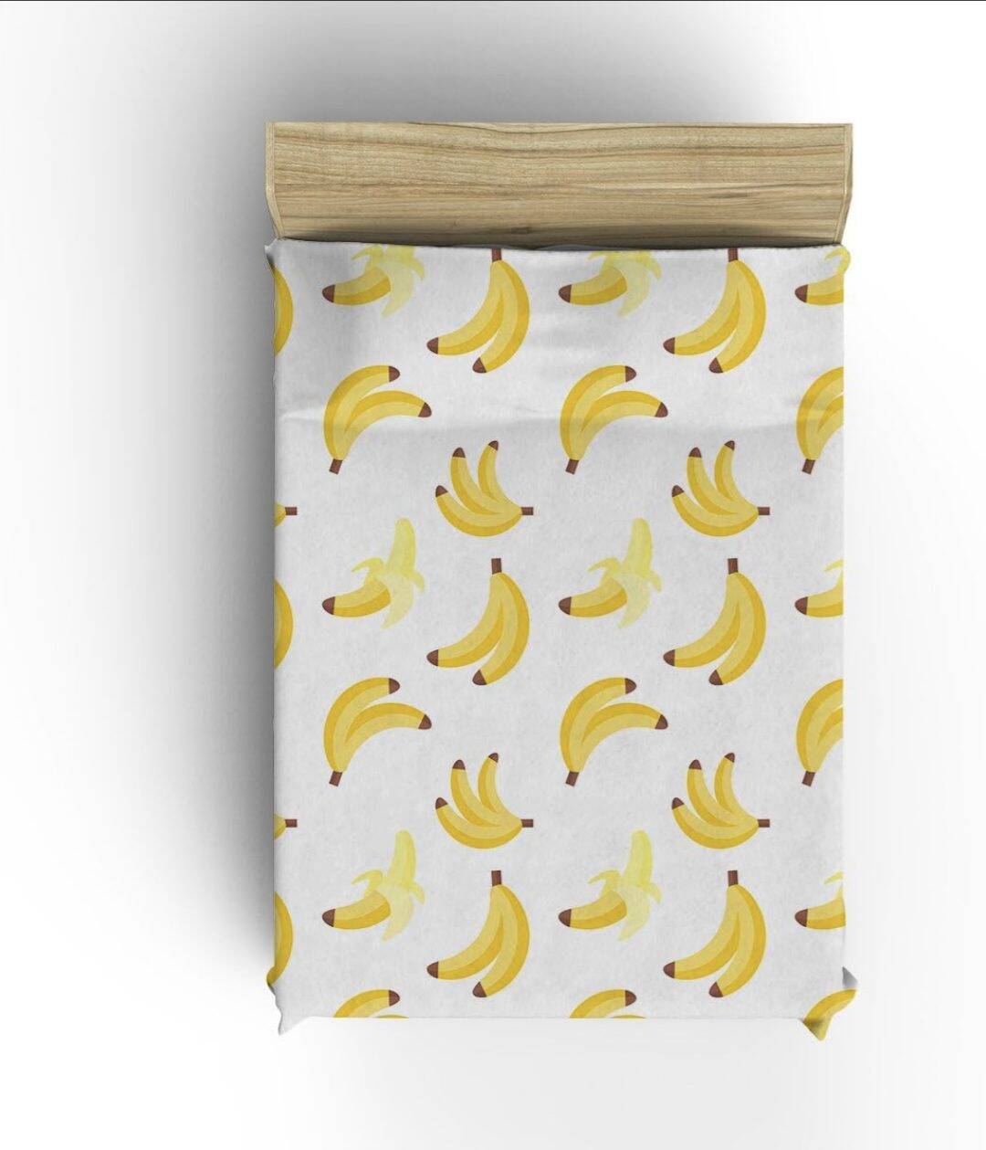 Summer Themed Throw Blanket Flece Yellow Banana Fruit Decor 40"X50" - Image 4