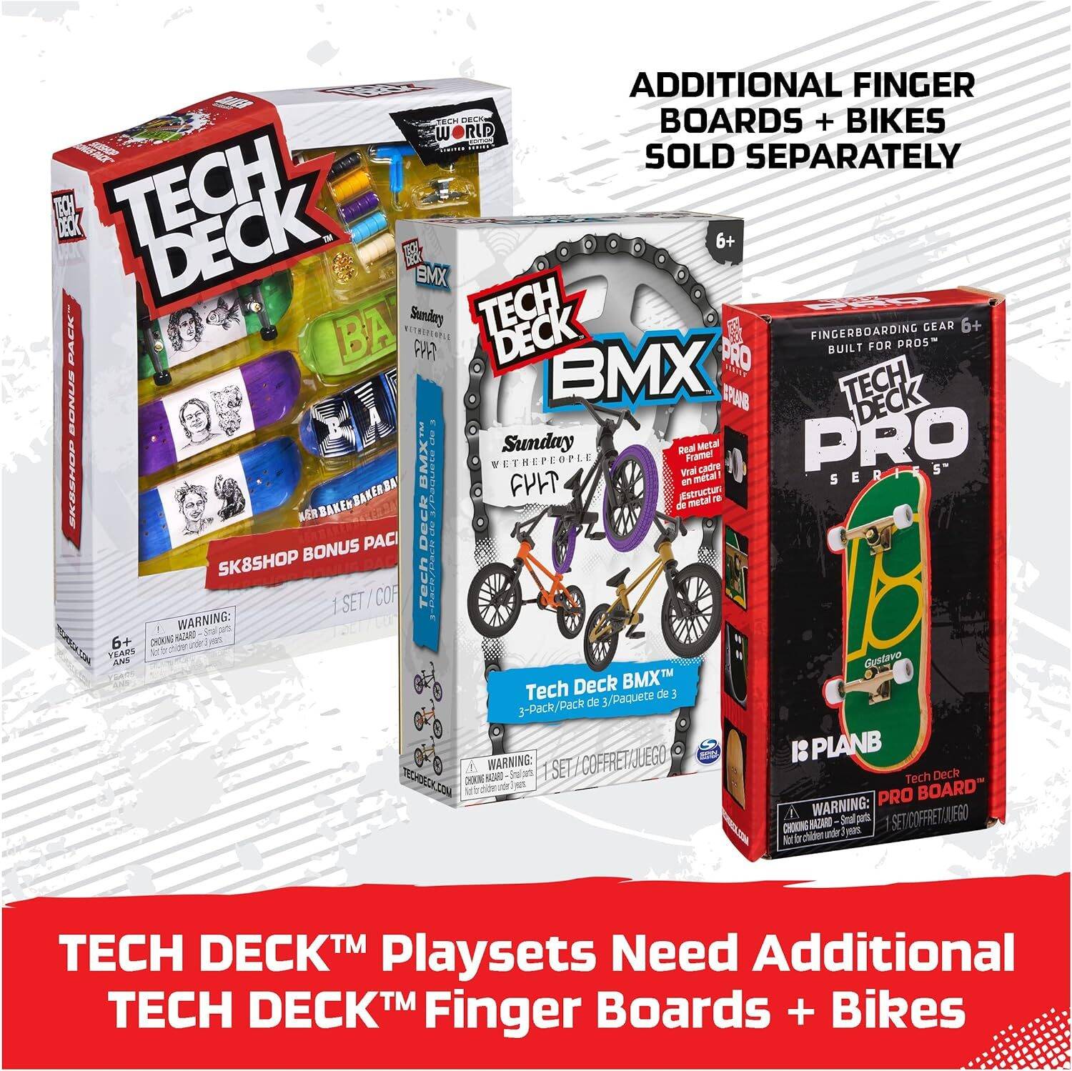 Tech Deck, Pyramid Point, X-Connect Park Creator, Customizable and Buildable Ramp Set with Exclusive Fingerboard, Kids Toy for Boys and Girls Ages 6 and up - Image 7