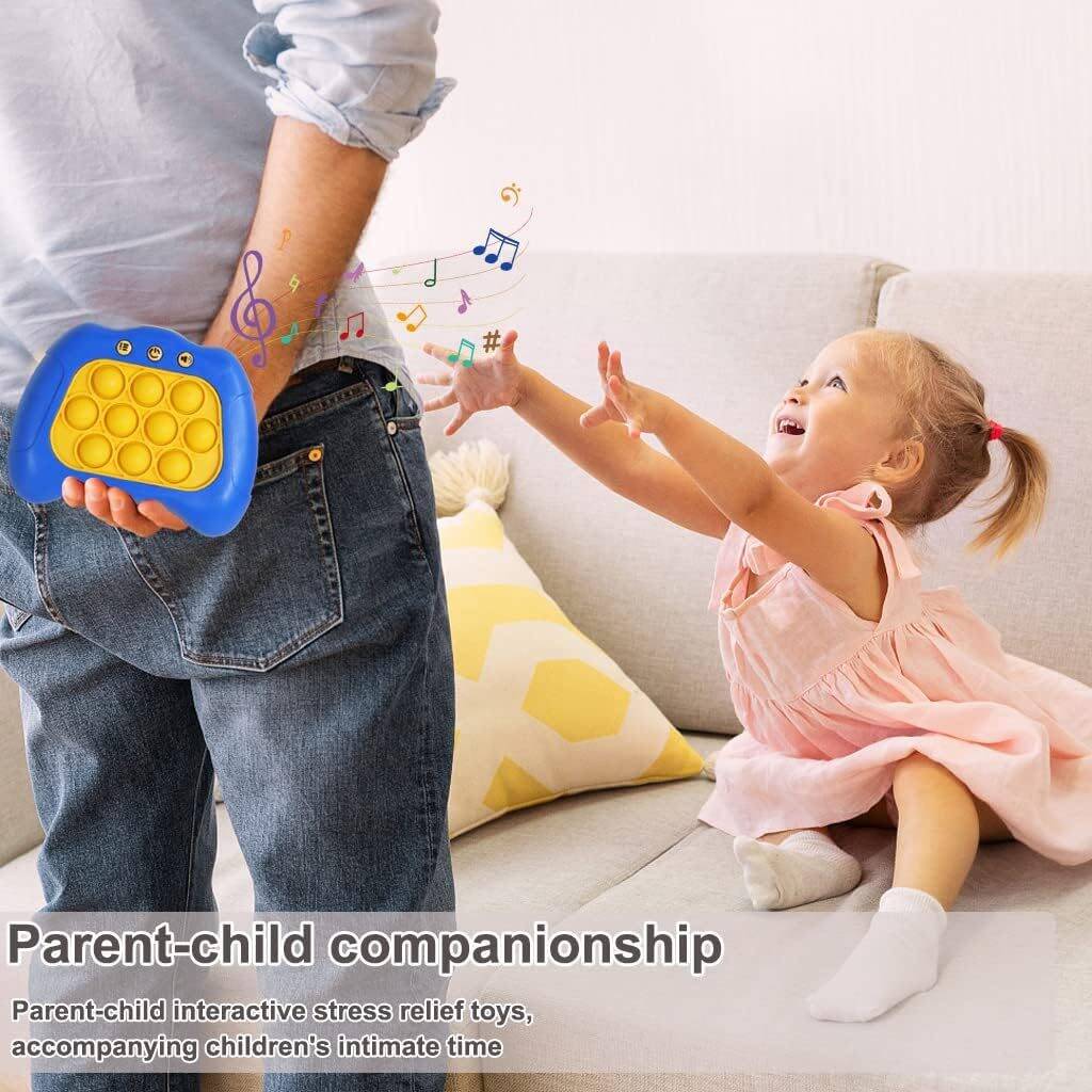 AIPINQI Pop Game Light Up Fidget Toy, Quick Push Game, Whack a Mole Game, Decompression Breakthrough Puzzle Pop Game Machine, Multiple Game Modes Toy for 3+ Years - Image 6