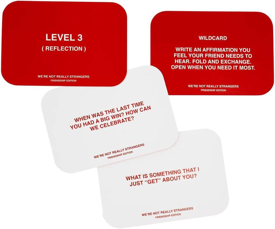 WE'RE NOT REALLY STRANGERS Friendship Edition Card Game - 150 Conversation Cards for Adults,Teens,Couples & Strangers - Fun Family Party Card Game for Game Night or Date Night,Ages 15+,2-6 Players - Image 9