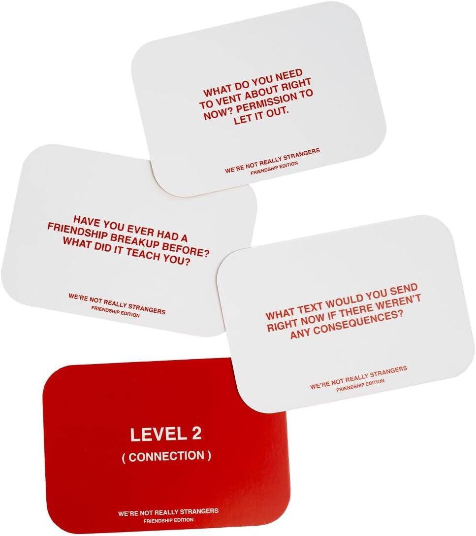 WE'RE NOT REALLY STRANGERS Friendship Edition Card Game - 150 Conversation Cards for Adults,Teens,Couples & Strangers - Fun Family Party Card Game for Game Night or Date Night,Ages 15+,2-6 Players - Image 8
