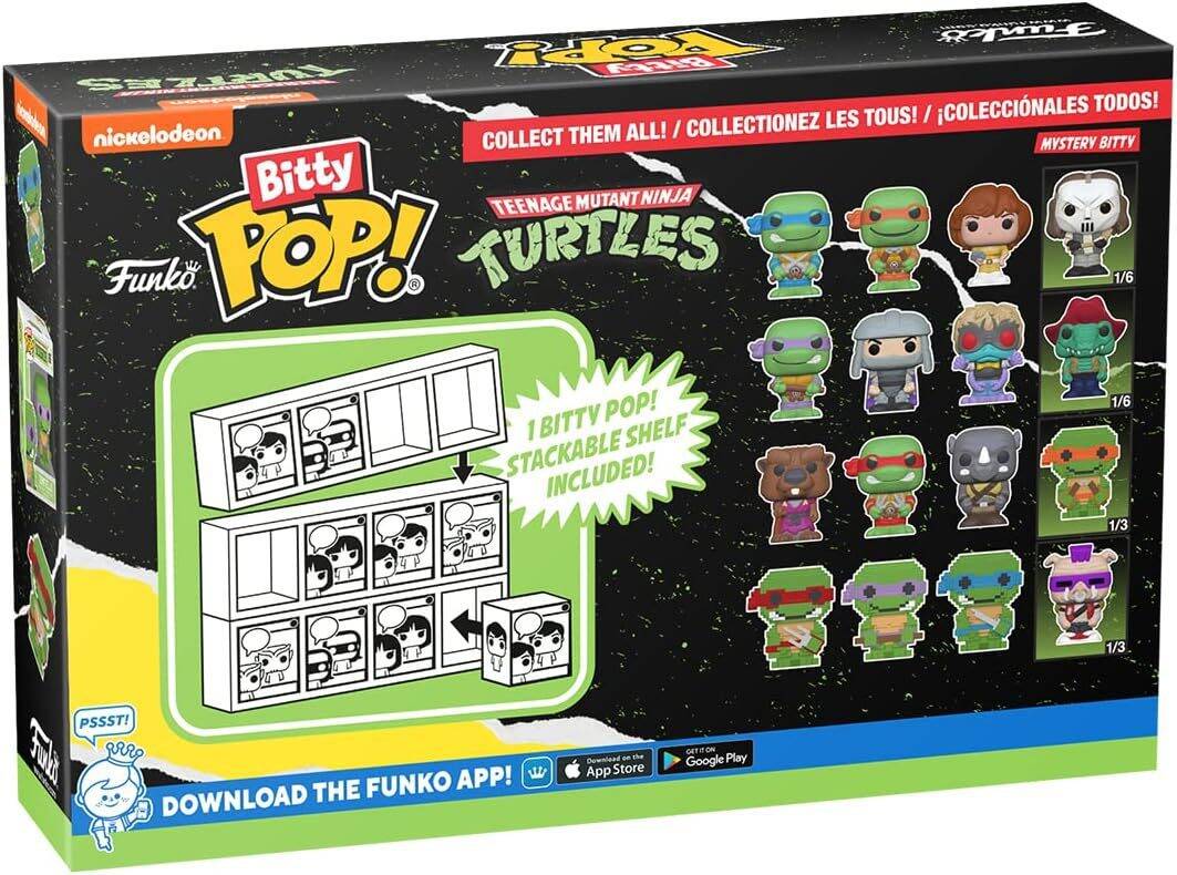 Funko Bitty Pop! Teenage Mutant Ninja Turtles Mini Collectible Toys 4-Pack - Donatello, Shredder, Baxter Stockman & Mystery Chase Figure (Styles May Vary) - Image 12
