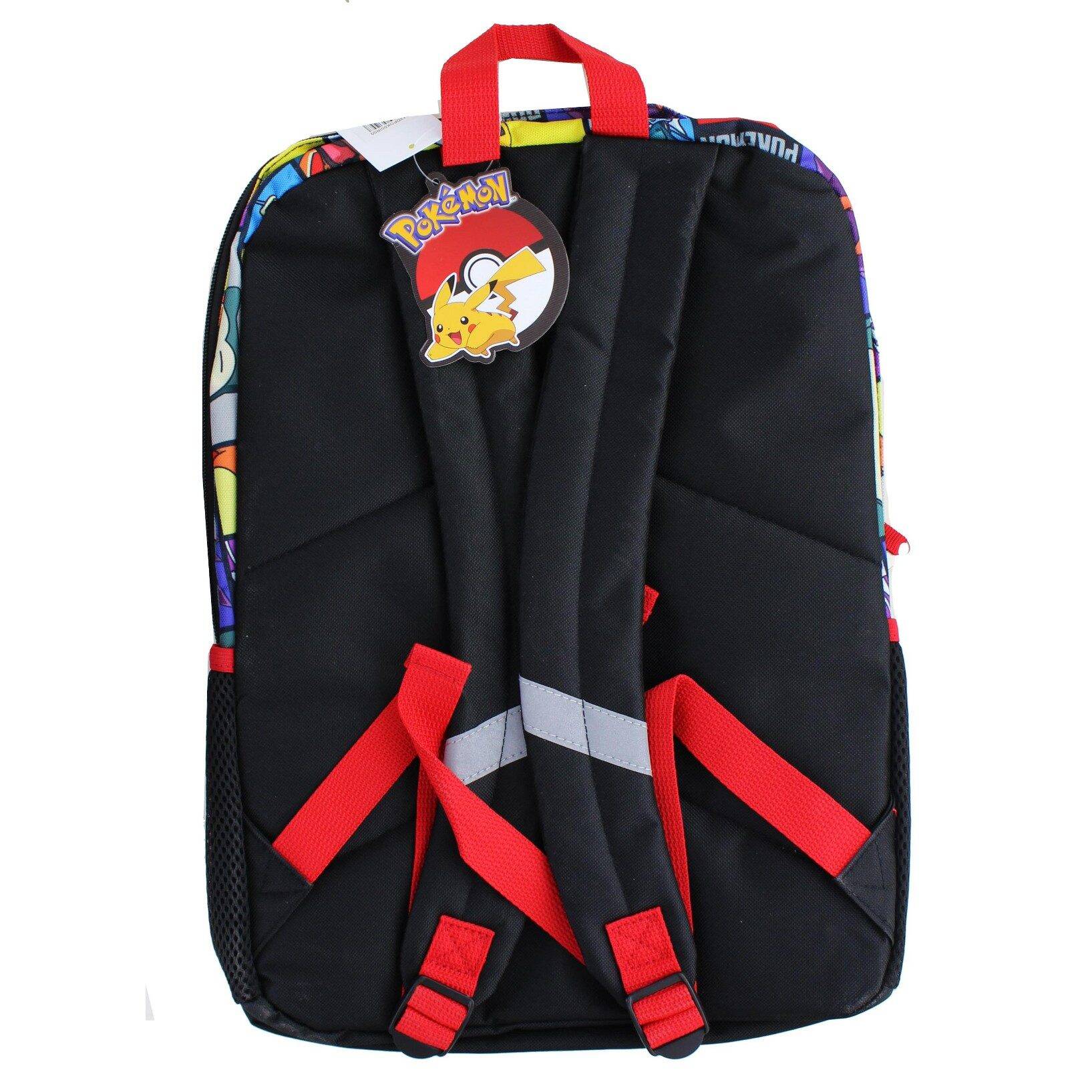 Bioworld Pokemon Pikachu & Pokeball 16 Inch Kids Backpack - Image 2