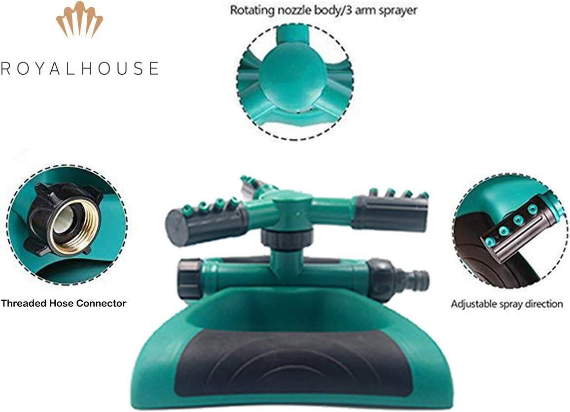 ROYALHOUSE Garden Sprinkler, Garden Equipment and Garden Accessories, Water Sprinklers for Gardens and Lawns - Image 3
