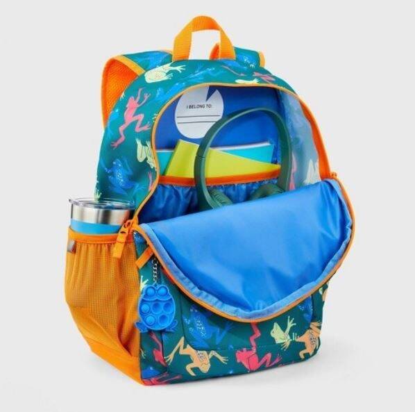 Cat & Jack Kids Classic 17" Backpack with Adjustable Shoulder Straps - Frog - Image 2