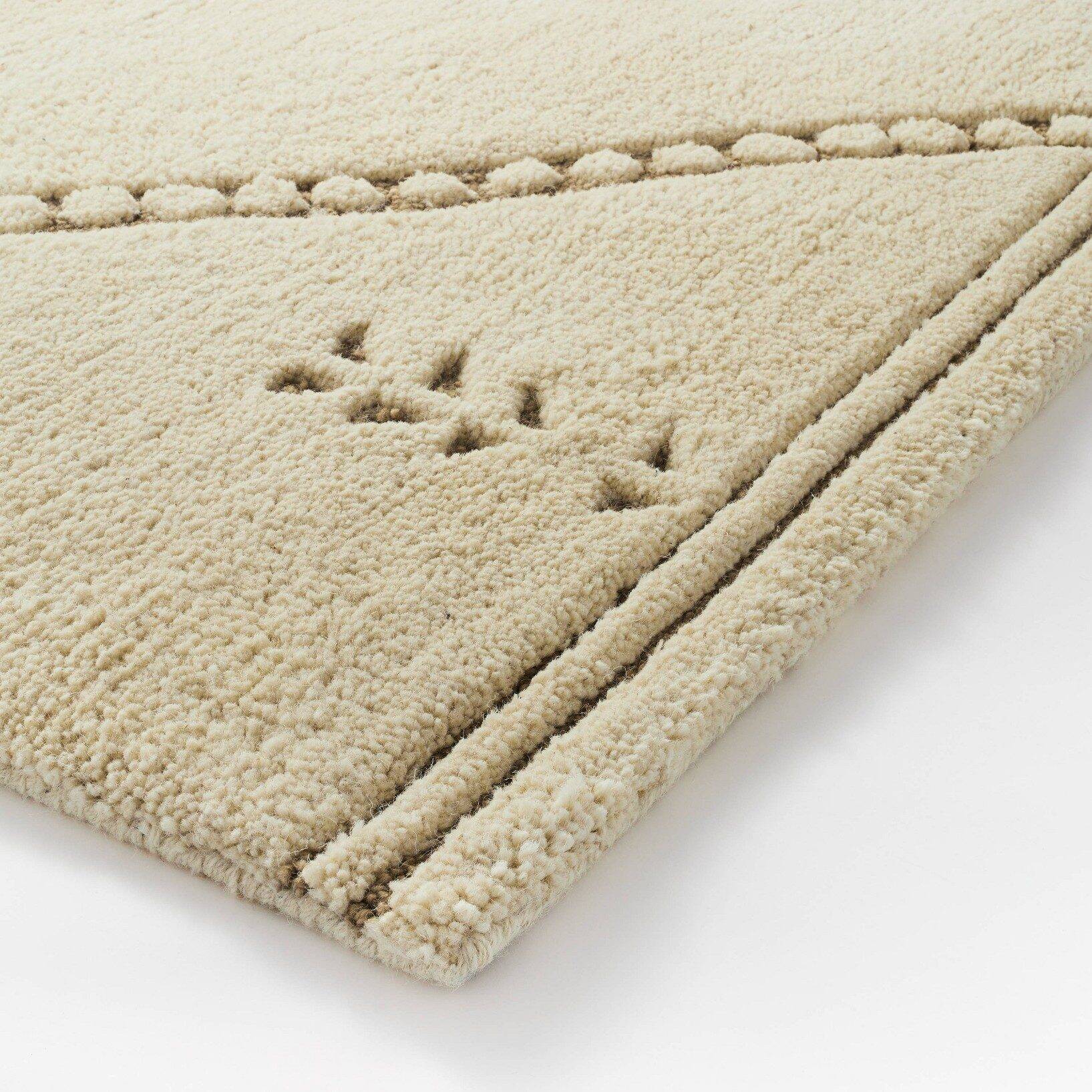 Cedar Hills Plush Geo Print Rug Cream - Threshold™ designed with Studio McGee - Image 3