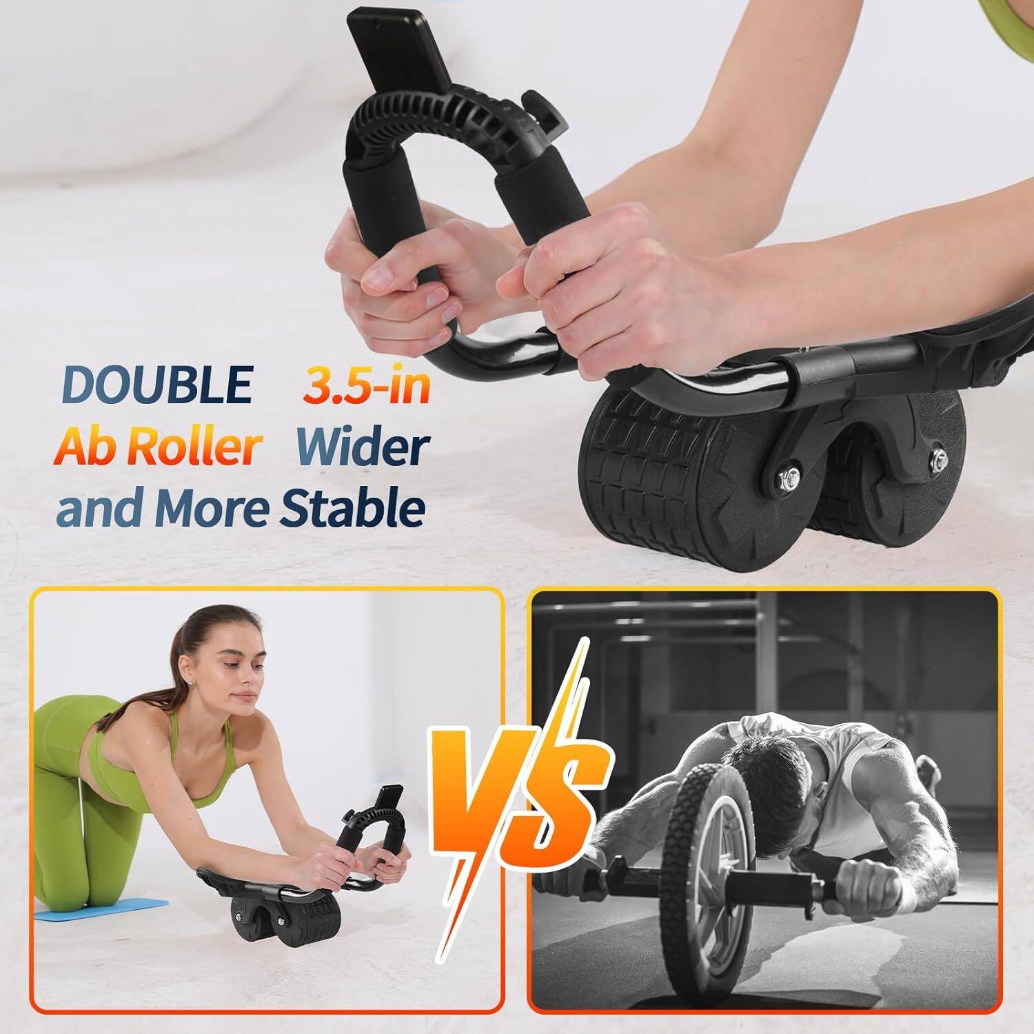Exercise Ab Roller Wheel with Elbow Support for Core Workouts - Image 2