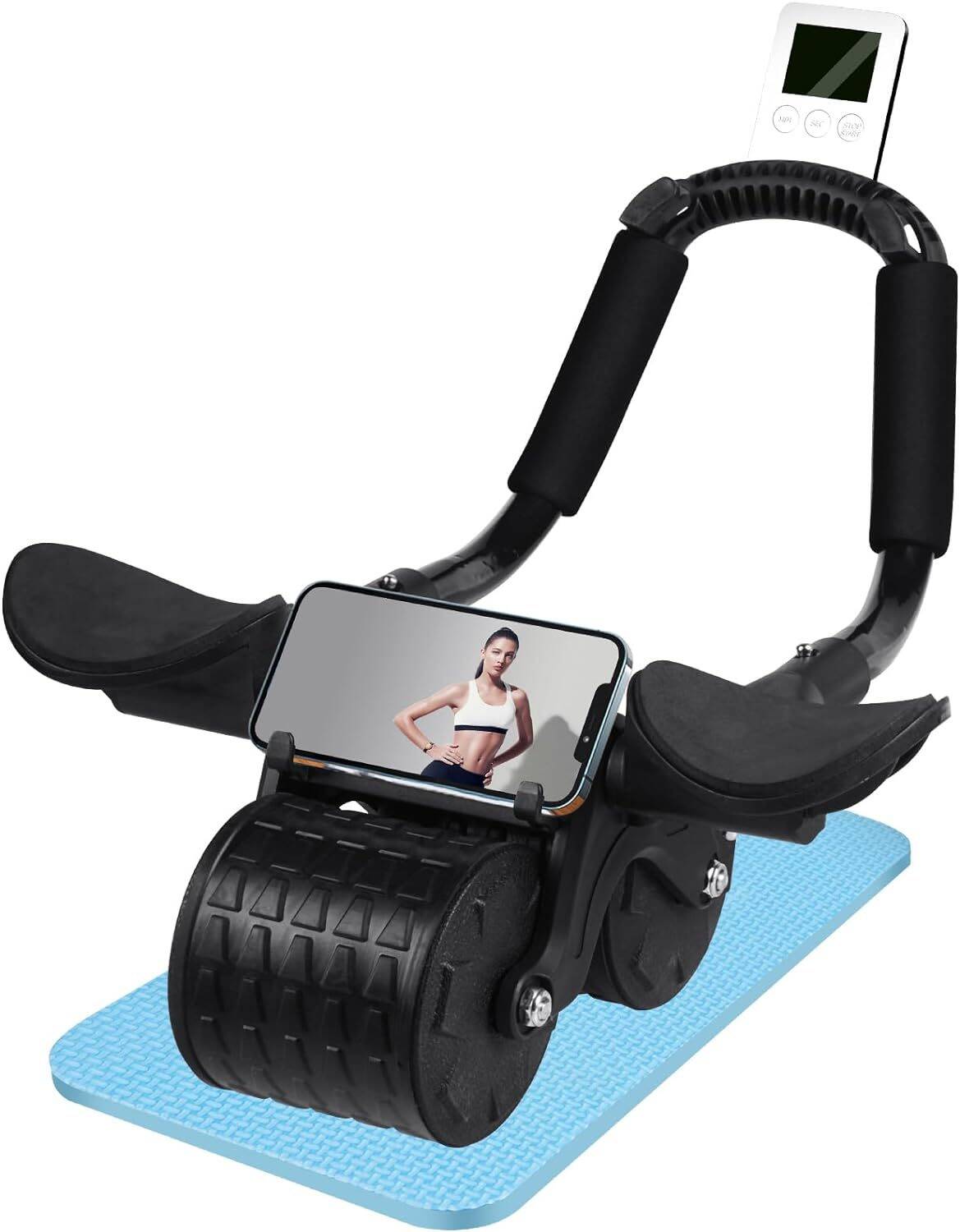 Exercise Ab Roller Wheel with Elbow Support for Core Workouts