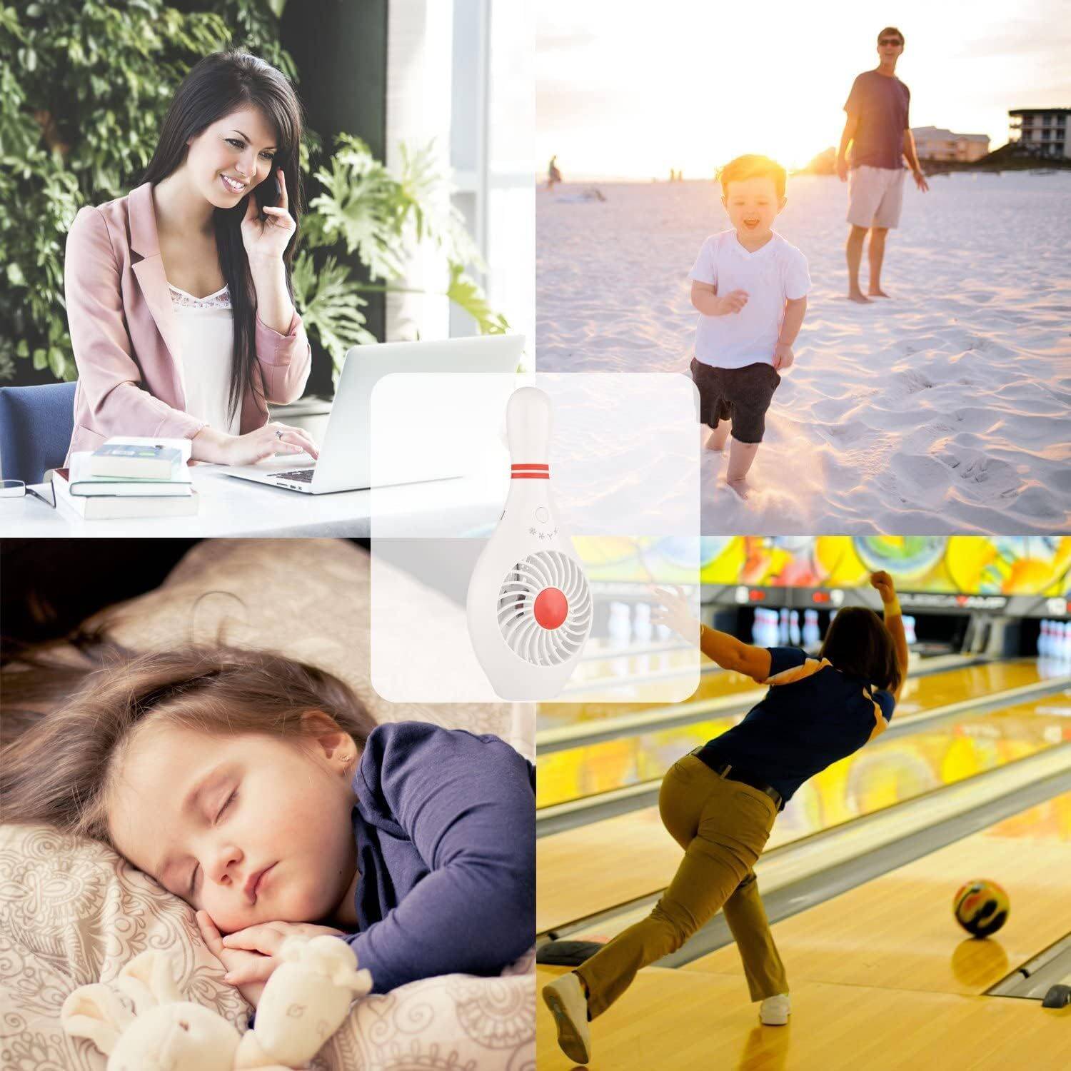 Handheld Portable Bowling Pin Fan - Image 4