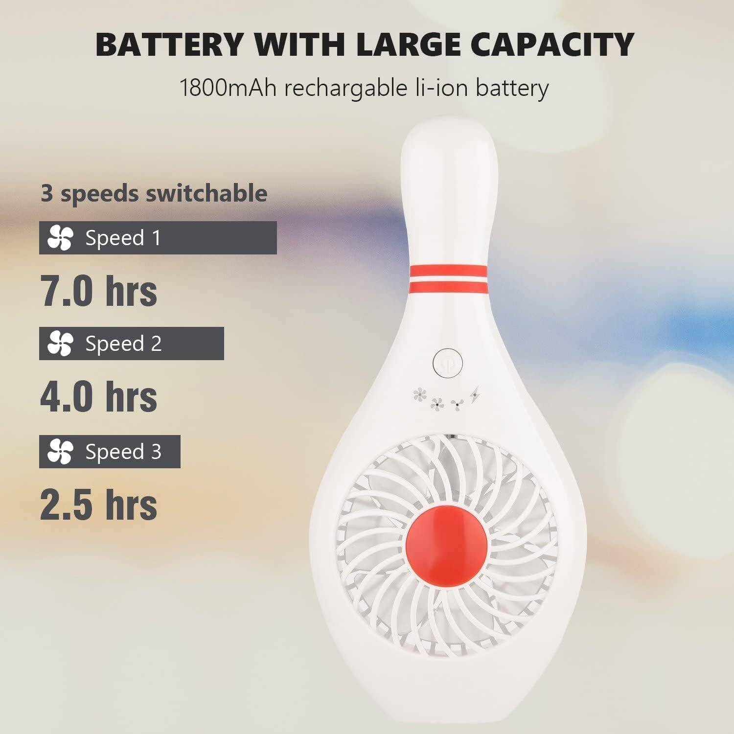 Handheld Portable Bowling Pin Fan - Image 3