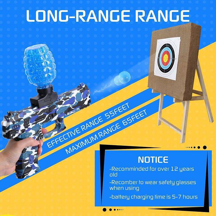 Gel blaster Glock with laser, Gel ball gun with 20000 balls - Image 7