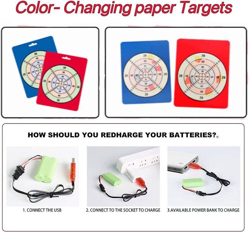 Gel blaster Glock with laser, Gel ball gun with 20000 balls - Image 6