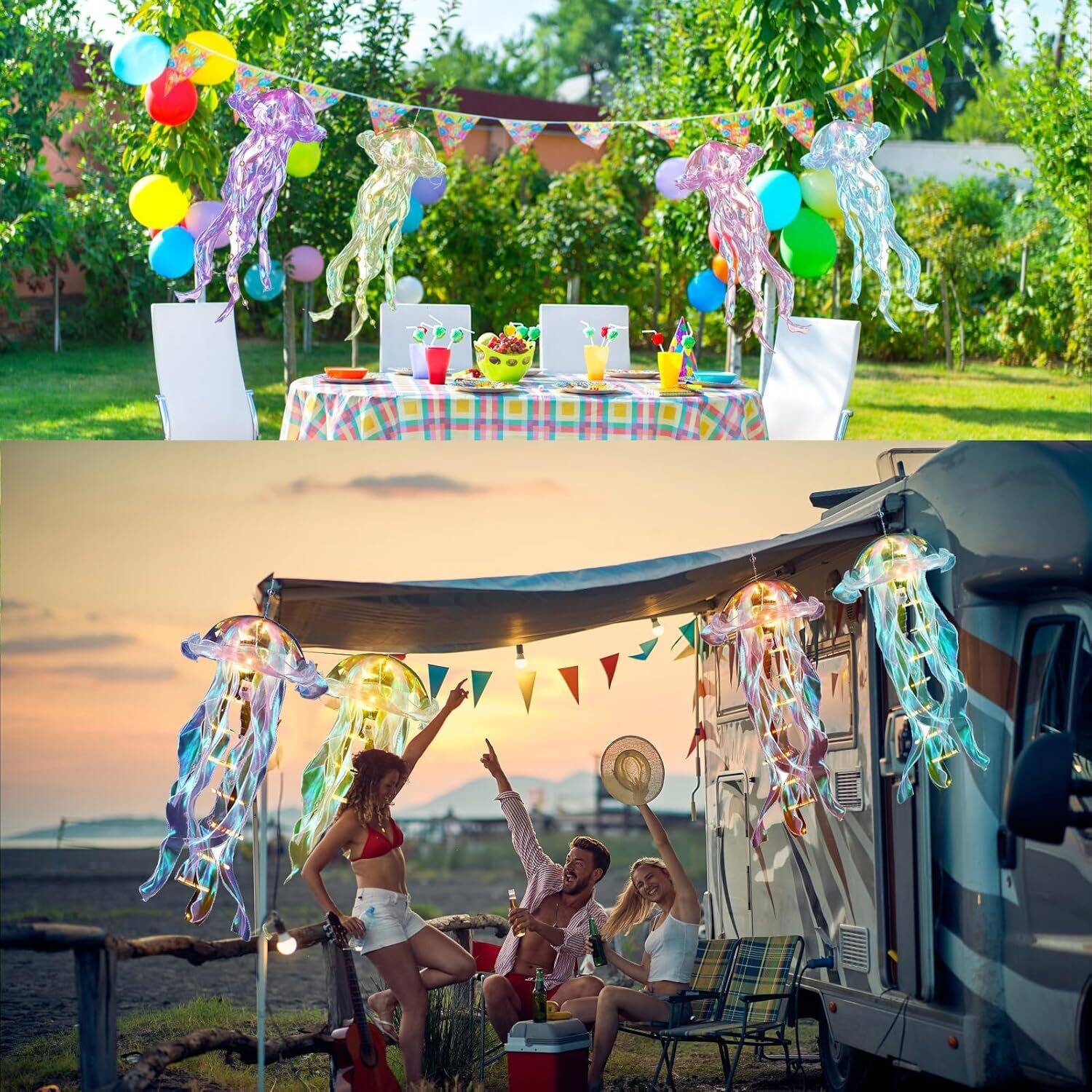 Jellyfish Hanging Lanterns 4 Pcs - Image 7