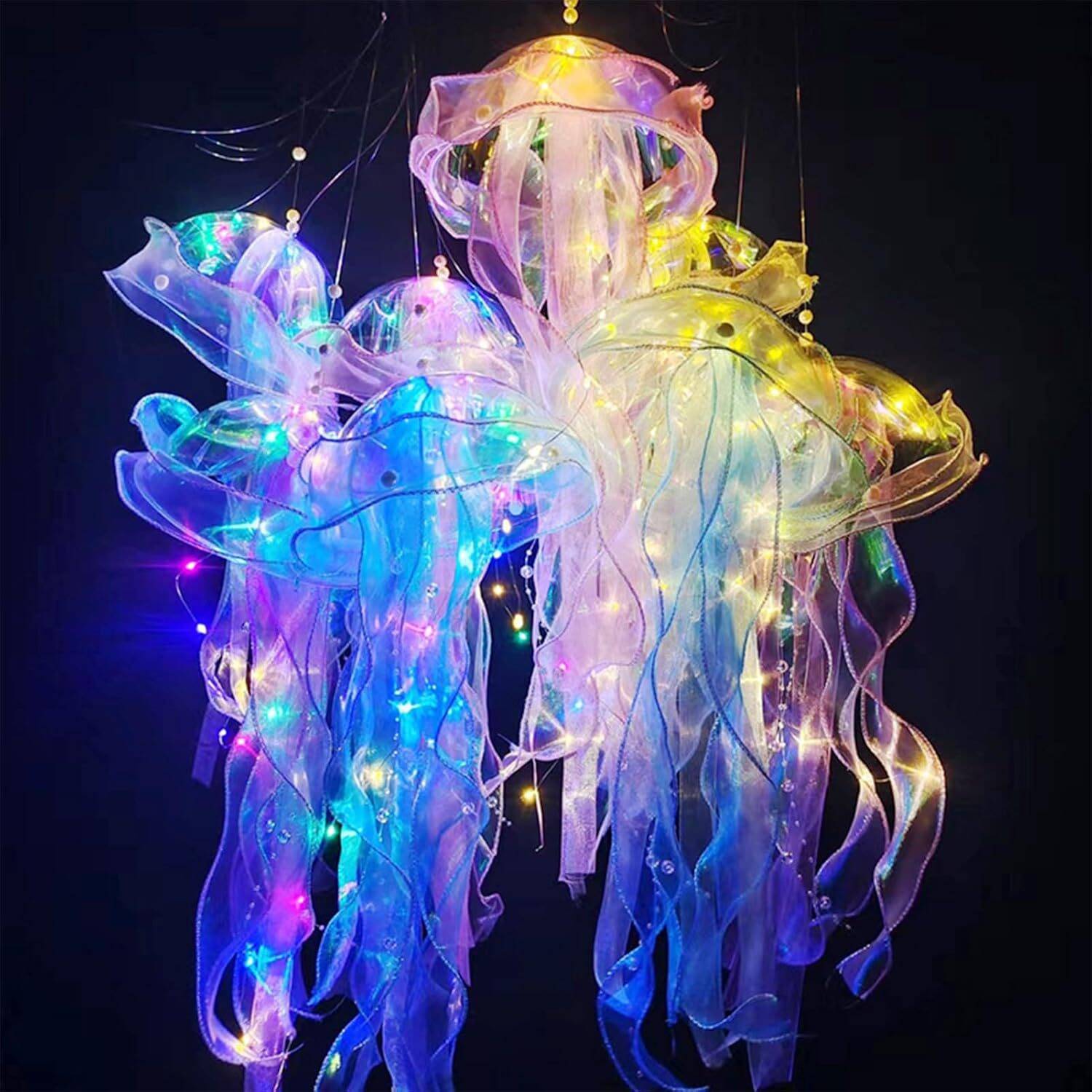 Jellyfish Hanging Lanterns 4 Pcs - Image 6