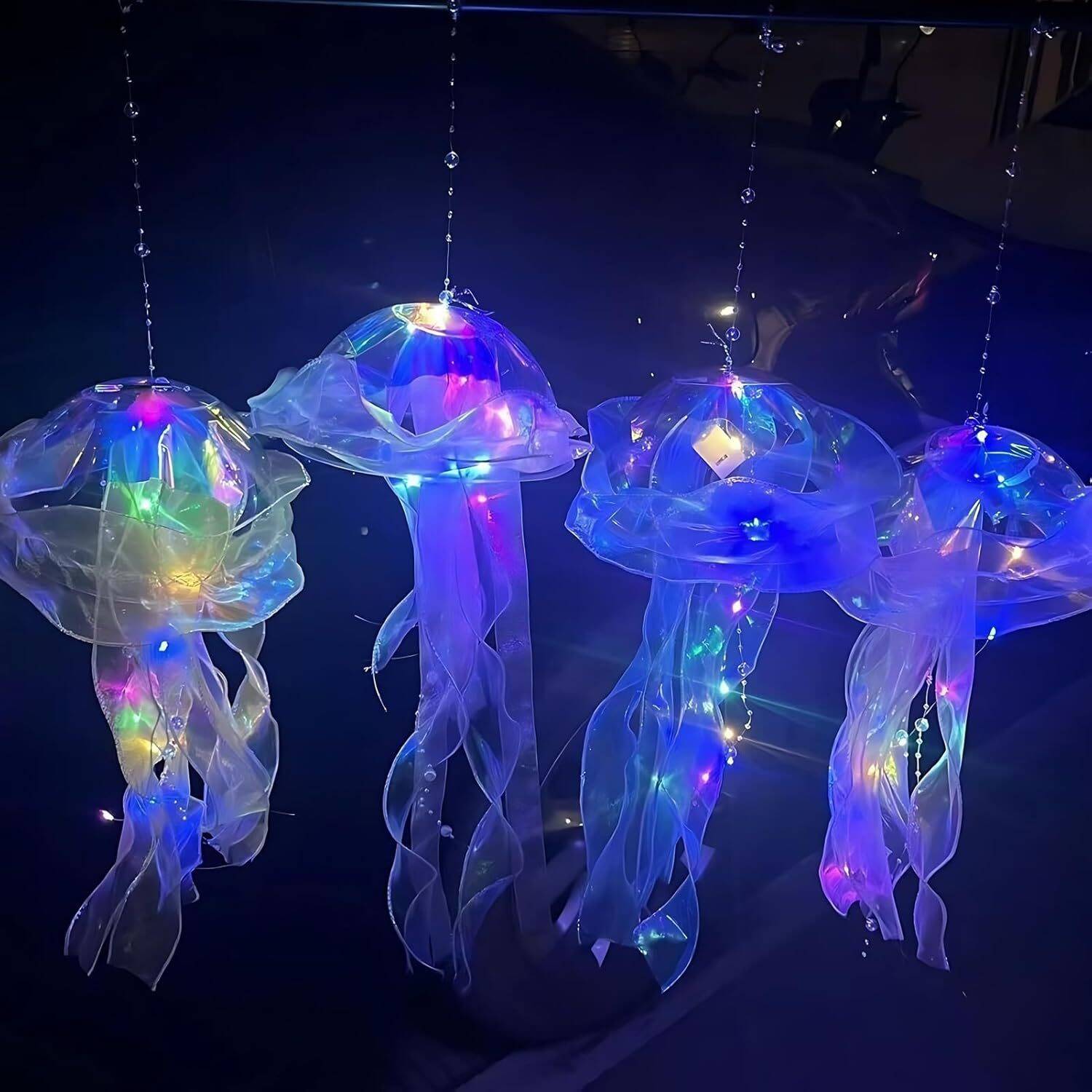 Jellyfish Hanging Lanterns 4 Pcs - Image 5