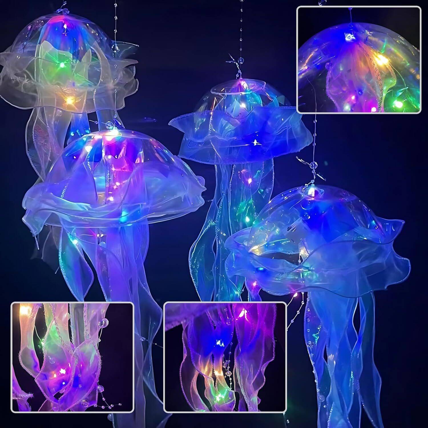 Jellyfish Hanging Lanterns 4 Pcs - Image 4