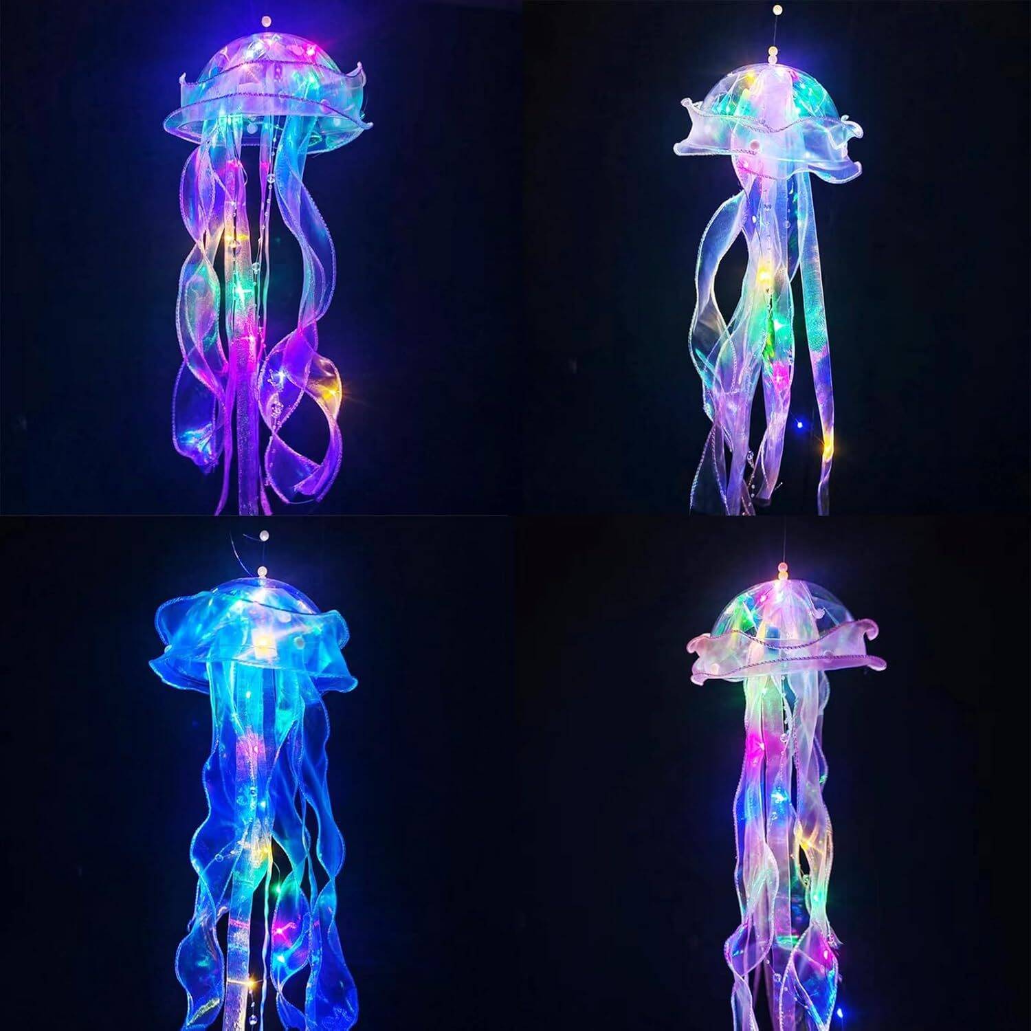 Jellyfish Hanging Lanterns 4 Pcs - Image 2