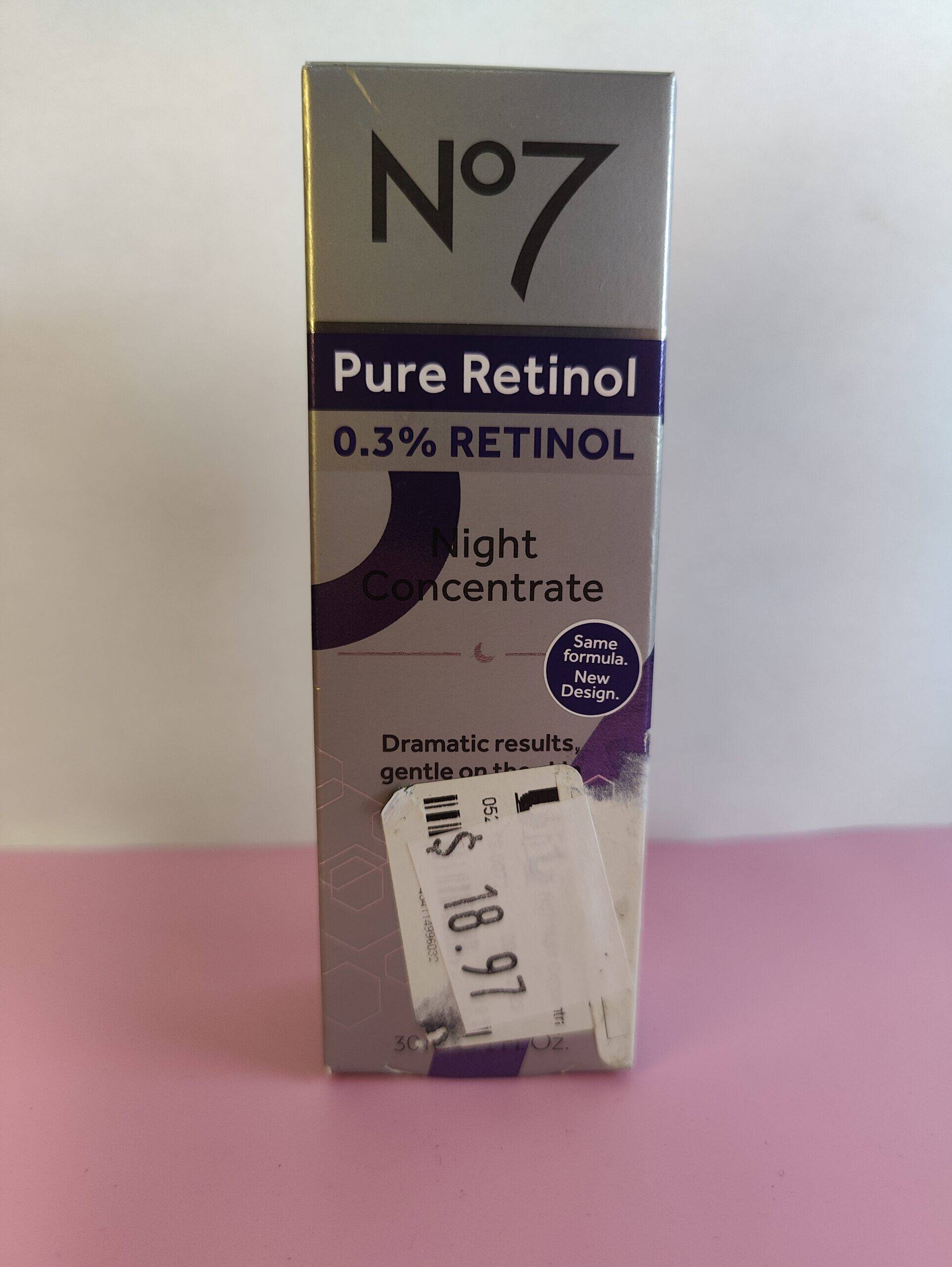No7 Night Concentrate 0.3% Pure Retinol Facial Treatment - 1 fl oz