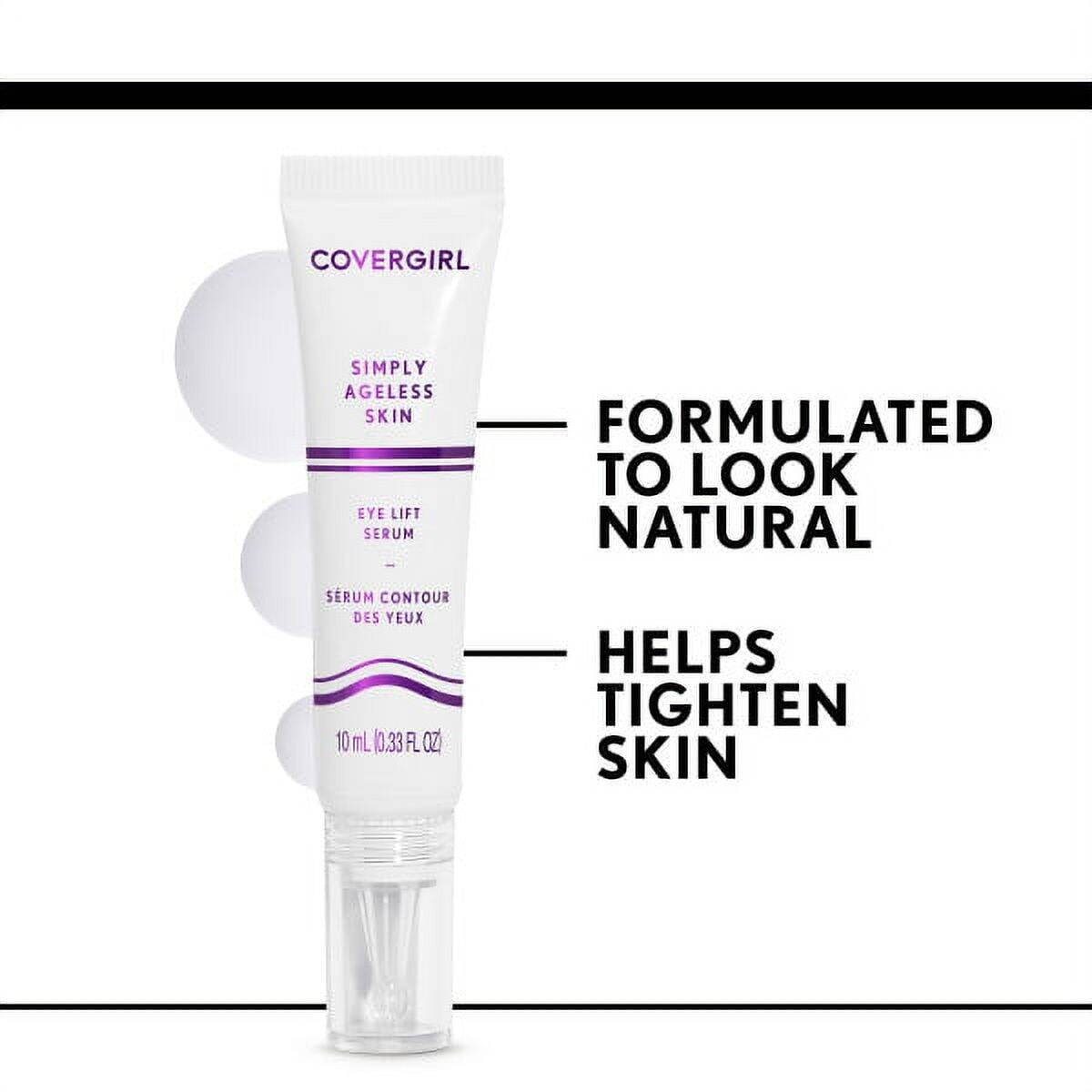 COVERGIRL Simply Ageless Skin Eye Lift Serum, 100 Transparent, 0.33 oz - Image 3