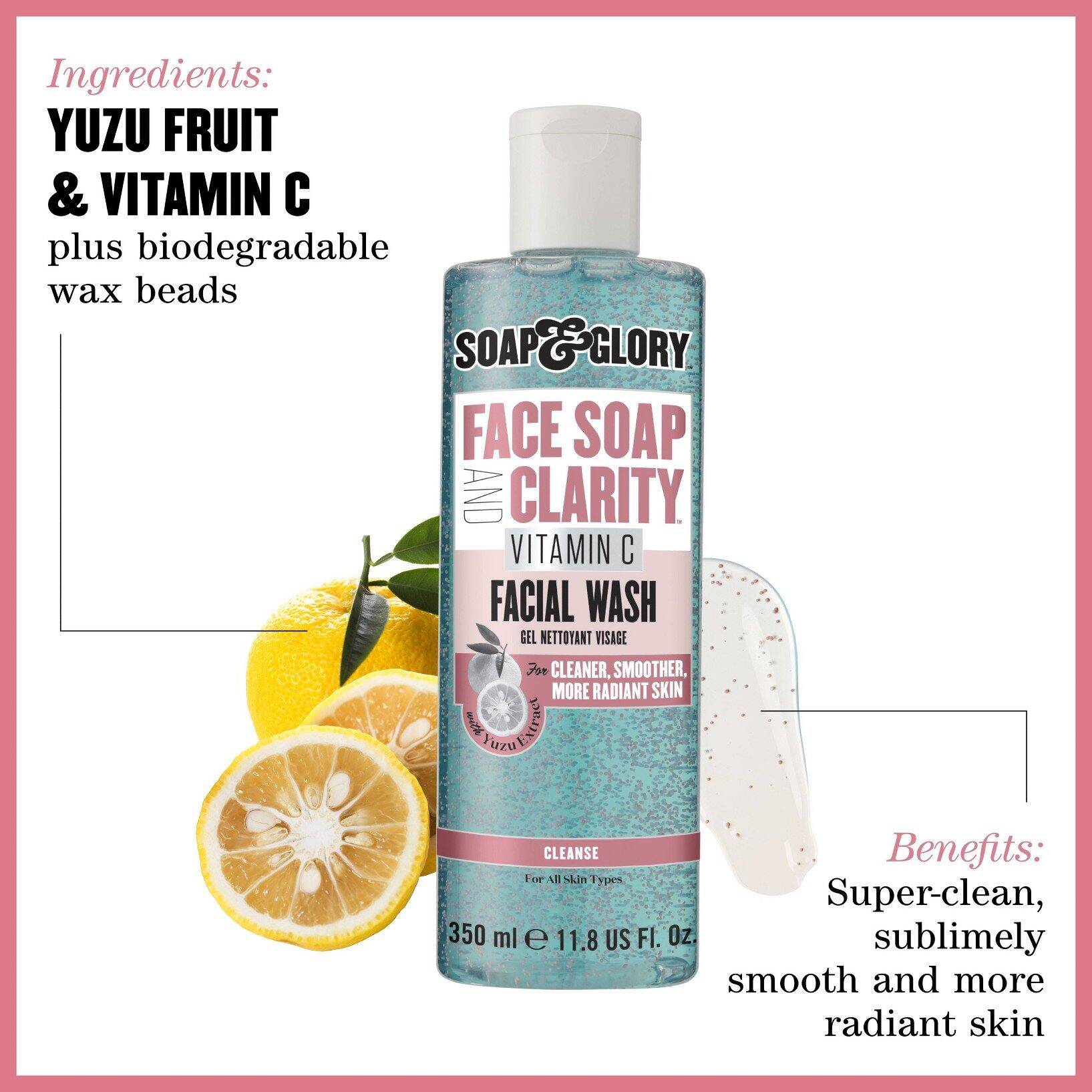 Soap & Glory Face Soap & Clarity 3-in-1 Daily Vitamin C Facial Wash - 11.8 fl oz - Image 4