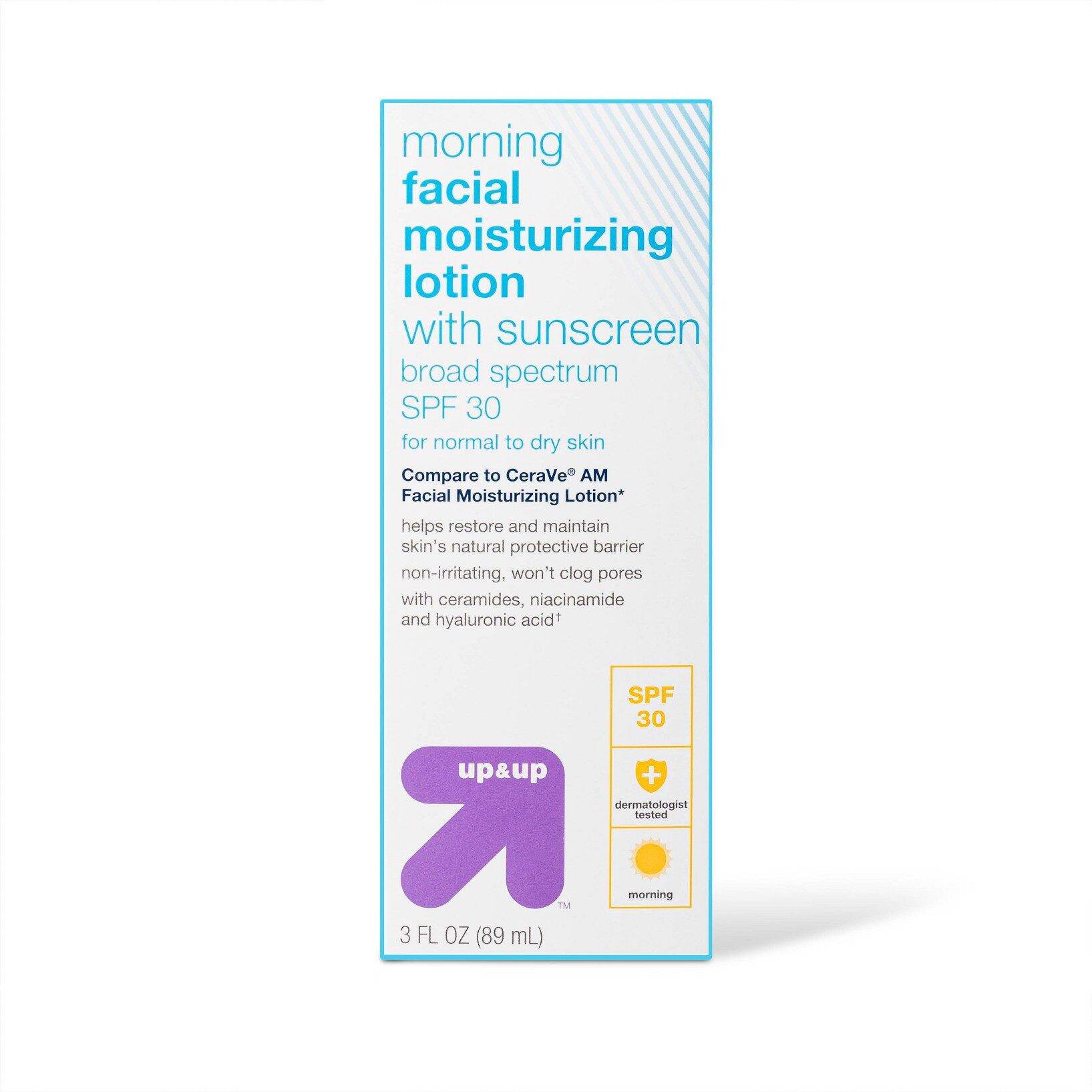 Morning Facial Moisturizing Lotion with Sunscreen SPF 30 - 3 fl oz - up & up - Image 2