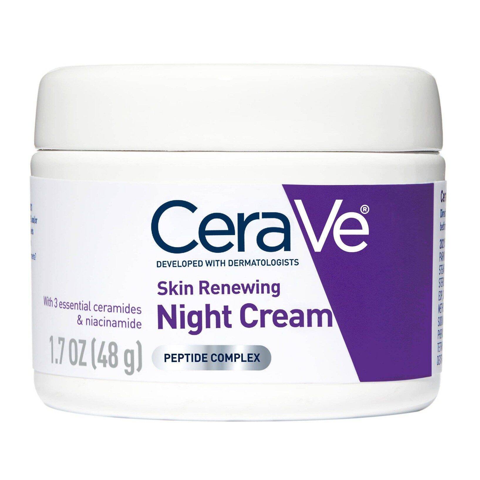 CeraVe Skin Renewing Night Cream Face Moisturizer - 1.7 fl oz - Image 9