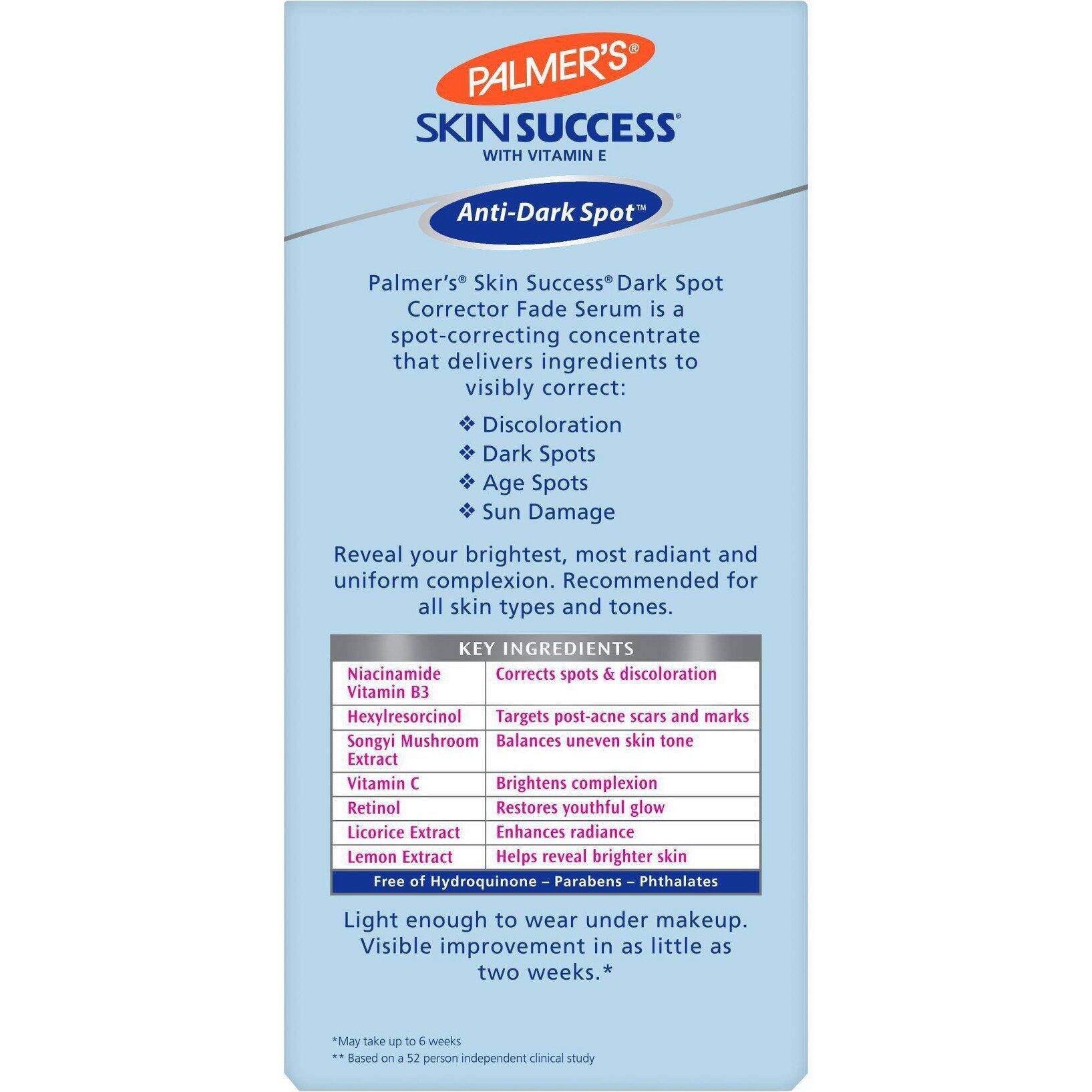 Palmers Skin Success Dark Spot Corrector Fade Serum - 1 fl oz - Image 3