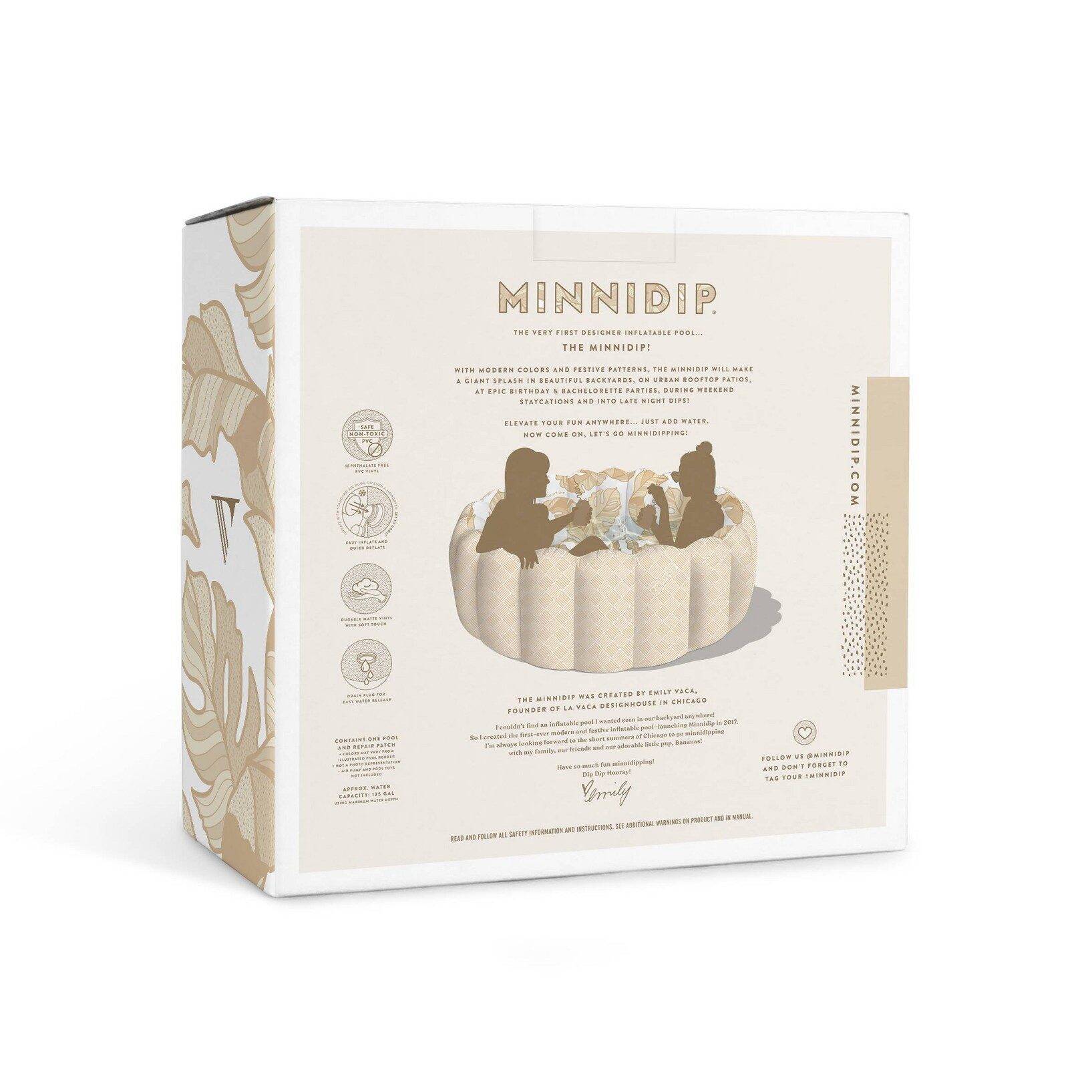 MINNIDIP Exclusive Resort Collection Tufted Inflatable Pool - Rattan Palms - Image 7