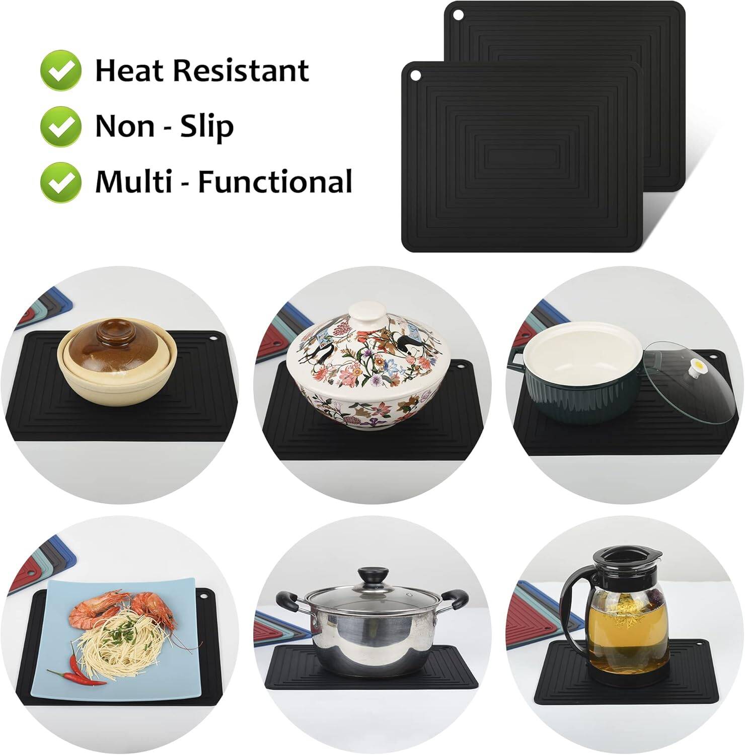 Silicone Heat Resistant Trivets(Set of 2) - Image 8