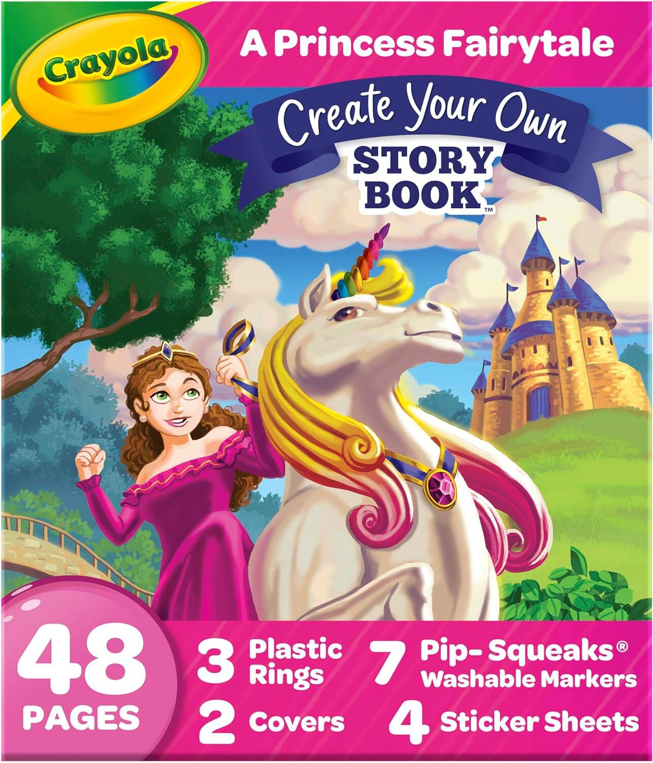 Crayola Book Making Kit for Kids, Create Your Own Fairytale Storybook, DIY Kits, Gift for Girls & Boys, Ages 6, 7, 8, 9 - Image 5