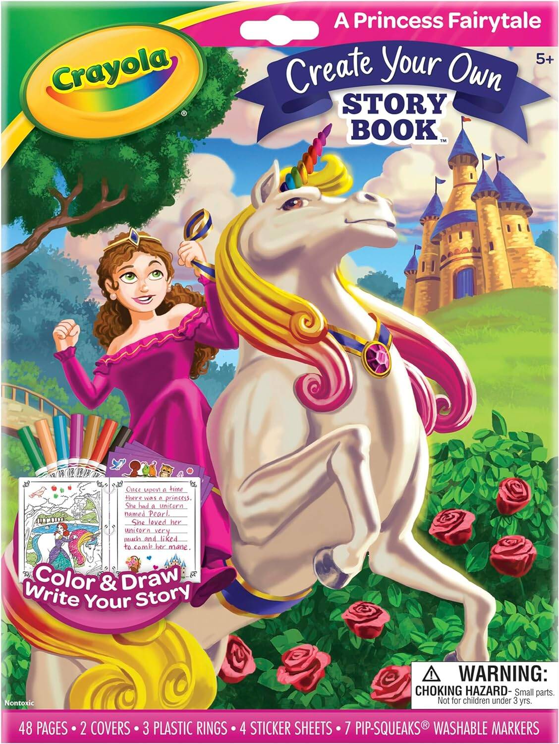 Crayola Book Making Kit for Kids, Create Your Own Fairytale Storybook, DIY Kits, Gift for Girls & Boys, Ages 6, 7, 8, 9 - Image 7