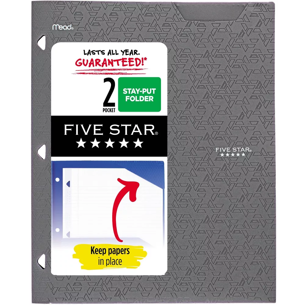 Five Star 2 Pocket Plastic Folder - Image 4