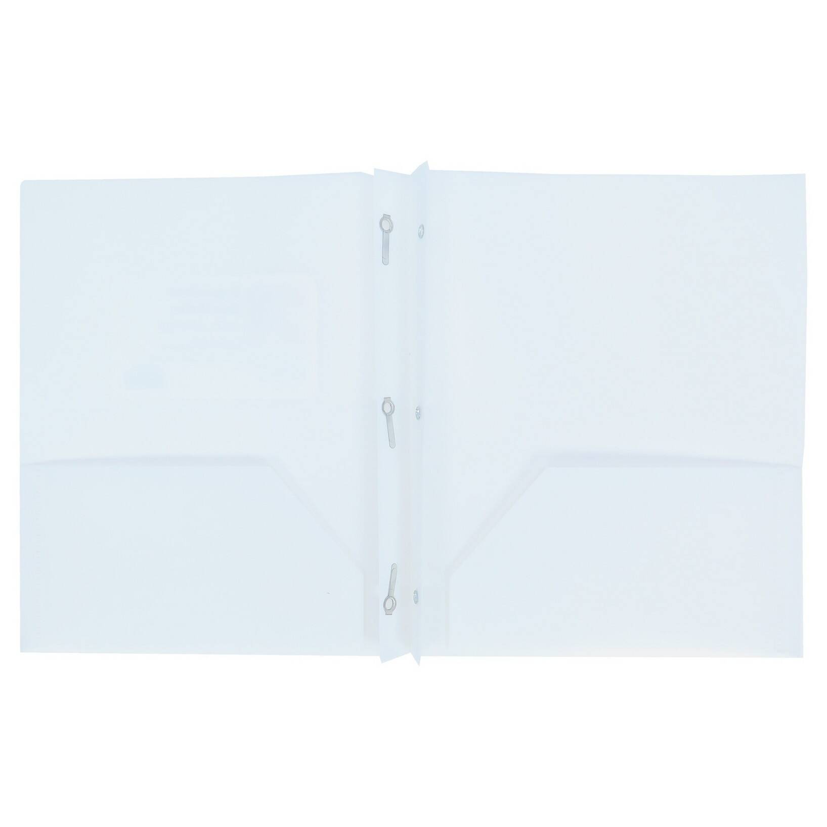 2 Pocket Plastic Folder with Prongs - up&up™ - Image 2
