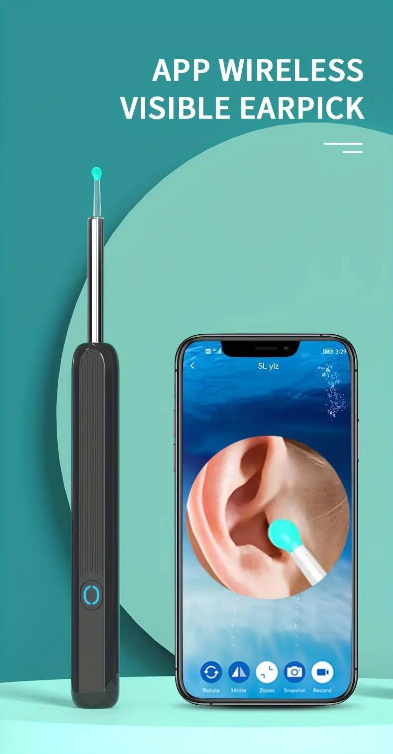 Ear Wax Removal Tool with 1080P Camera (Black) - Image 4