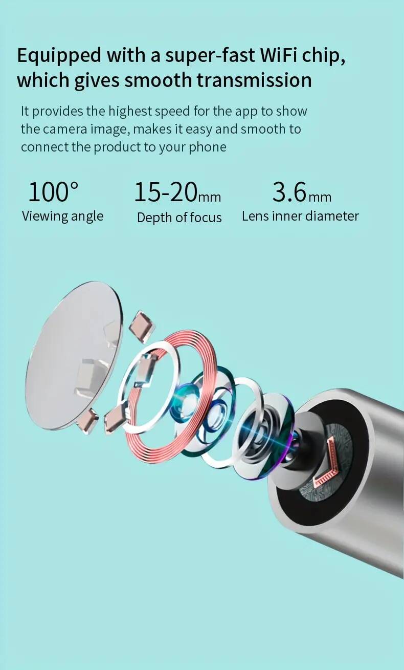 Ear Wax Removal Tool with 1080P Camera (Black) - Image 8