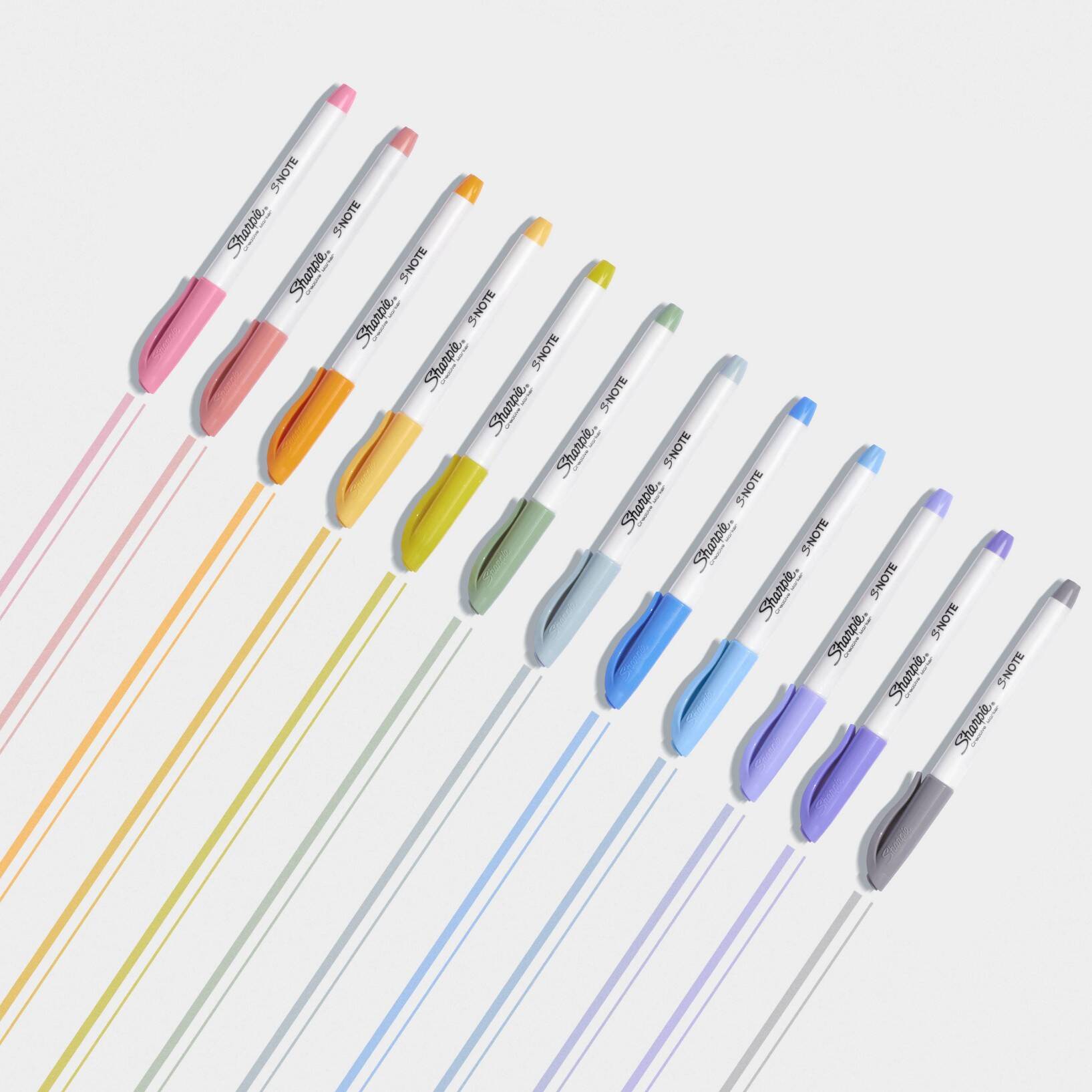 Sharpie S-Note 12pk Creative Marker Highlighters Chisel Tip Multicolored - Image 2