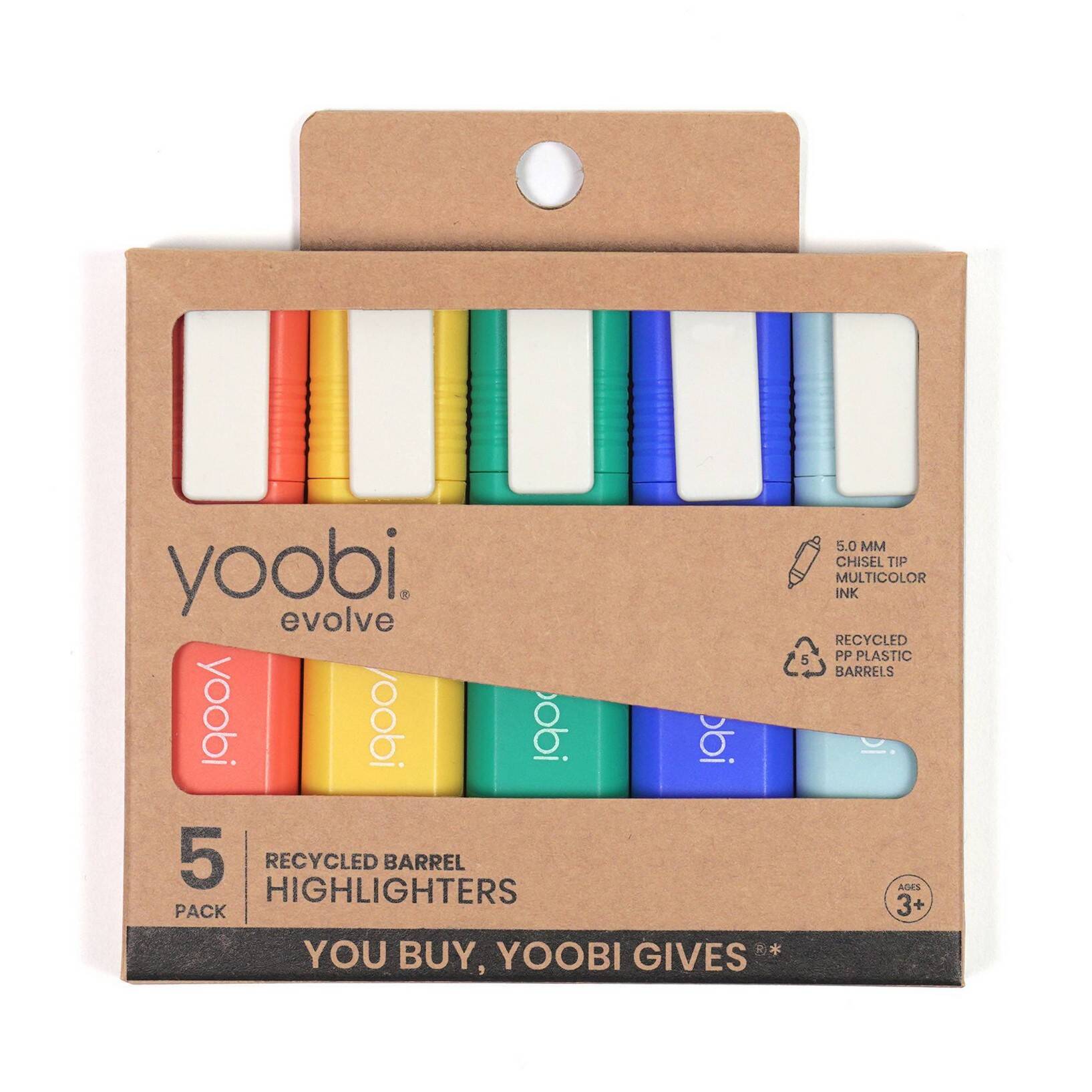 Yoobi Evolve Highlighter 5pk Retro Warm - Image 3