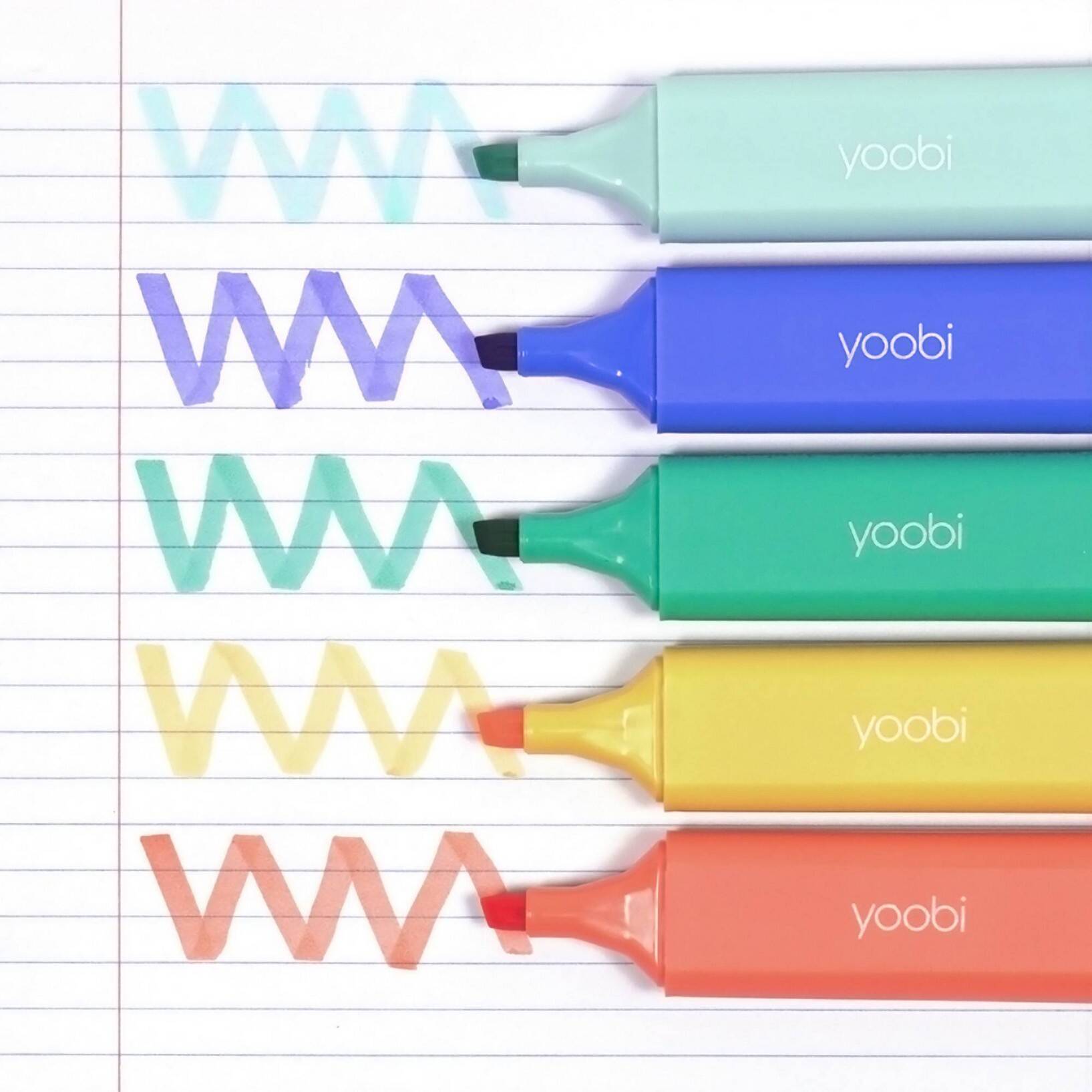 Yoobi Evolve Highlighter 5pk Retro Warm - Image 5