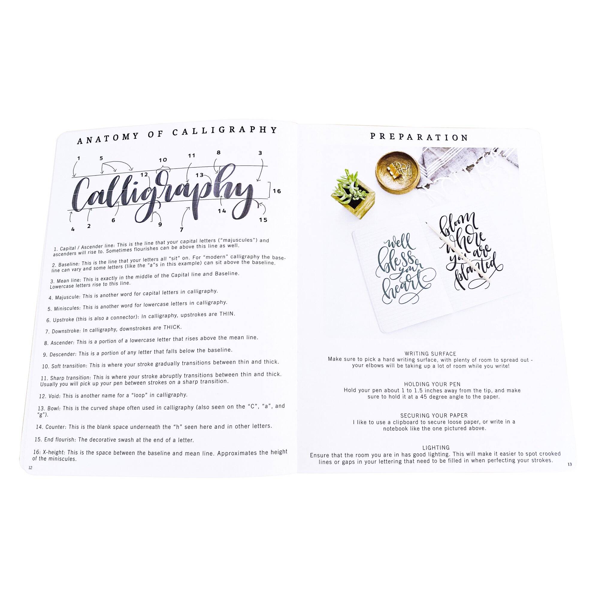 Piccadilly Calligraphy Made Easy Journal 7.4 x 9.6" 176 Pages Paper Multicolor - Image 6