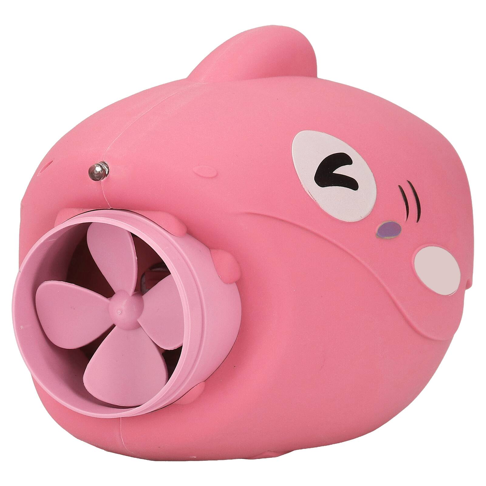 2024 Kids Bubble Maker Toy Cooling Fan 15 Holes Fish Shaped Electric Bubble Machine for Outdoor Pink - Image 6