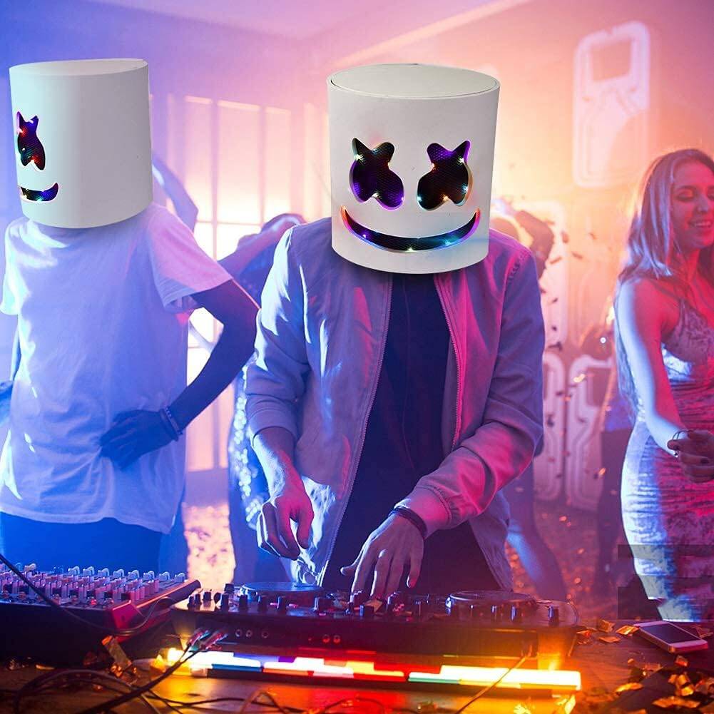 Music Festival Full Head Light Up Masks Halloween LED DJ Mask for Man Women Kids Thanksgiving Christmas Halloween - Image 5