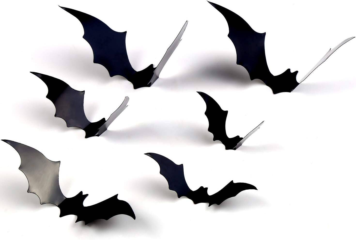 120 Pcs 3D Halloween Bats Decorations 4 Sizes - Image 5