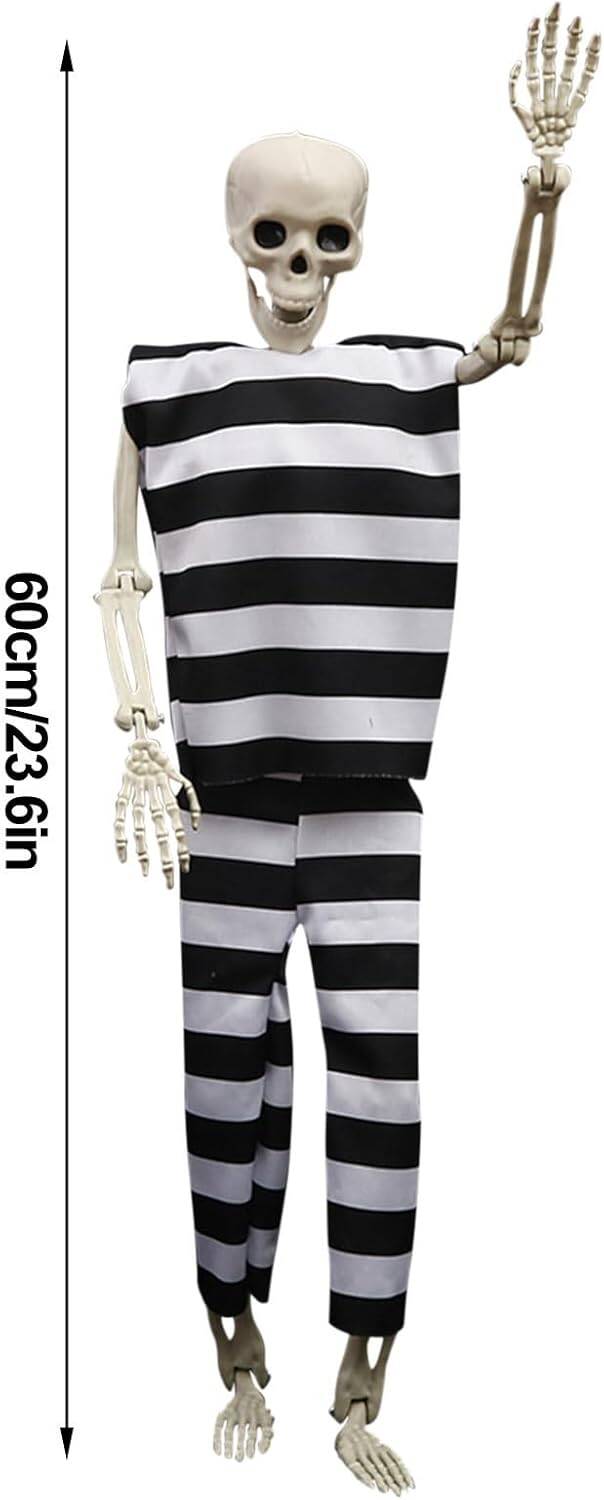 23" Halloween Skeleton Posable Bones for Indoor Outdoor - Image 4