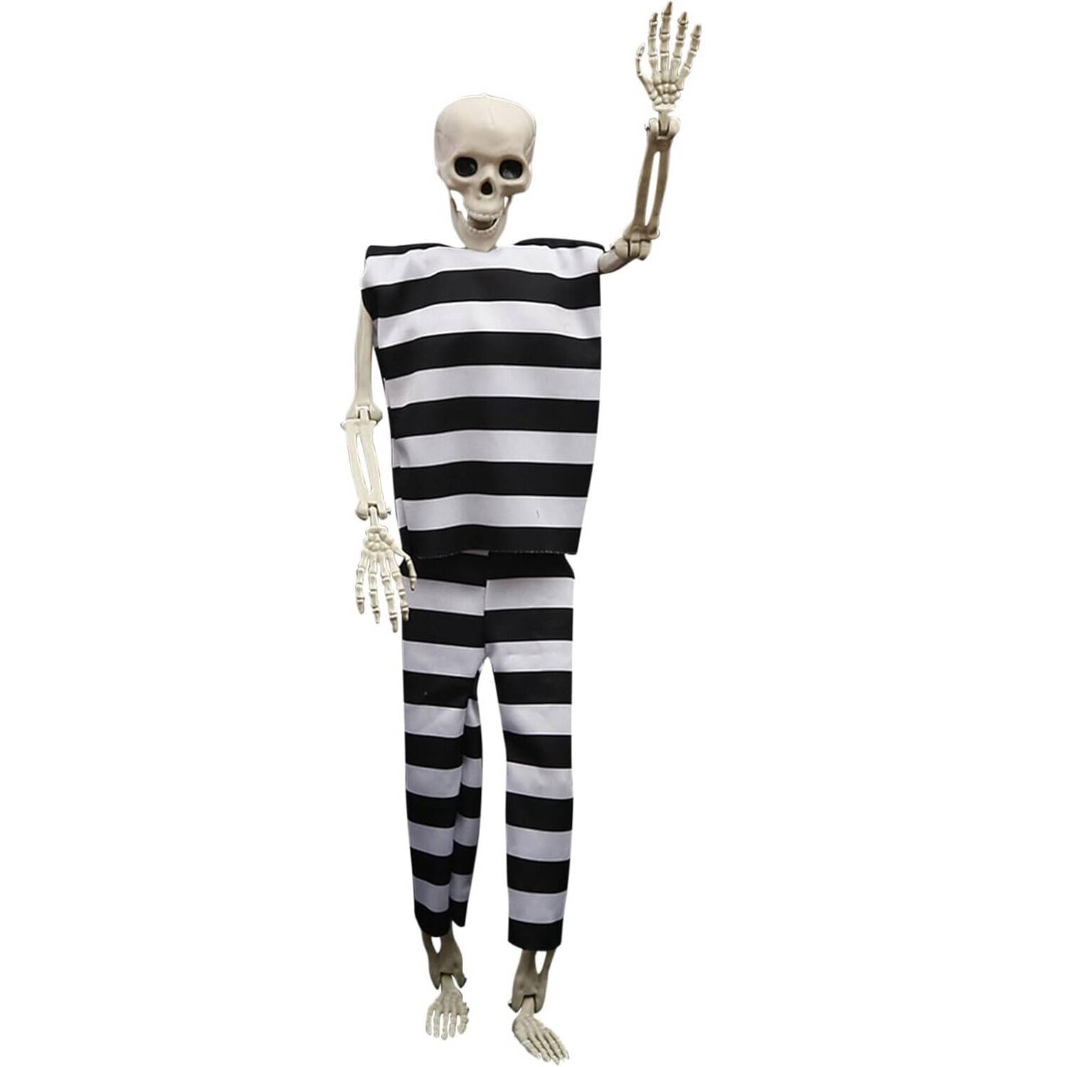 23" Halloween Skeleton Posable Bones for Indoor Outdoor