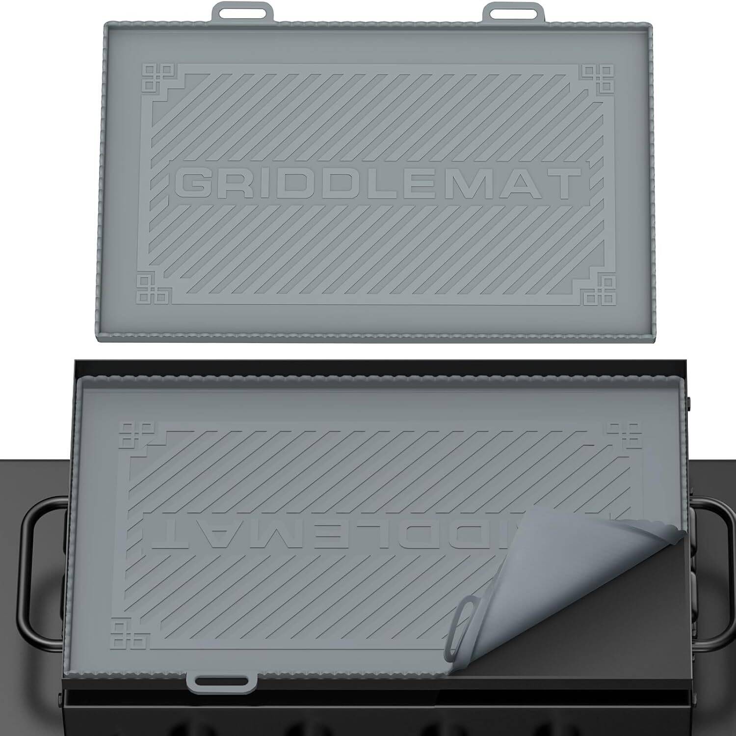 36 inch Griddle Cover Mat for Blackstone, HOMEASY Silicone Griddle Mat 36 inches for Blackstone Grill Protect Your Griddle from Rodents Insects Debris Dust, GREY