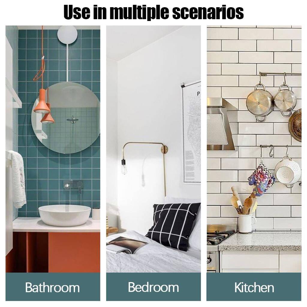 Adhesive Shower Caddies Corner with Hooks No Drilling Bathroom Shelf Organizer Rack 2 Pack - Square - Image 8