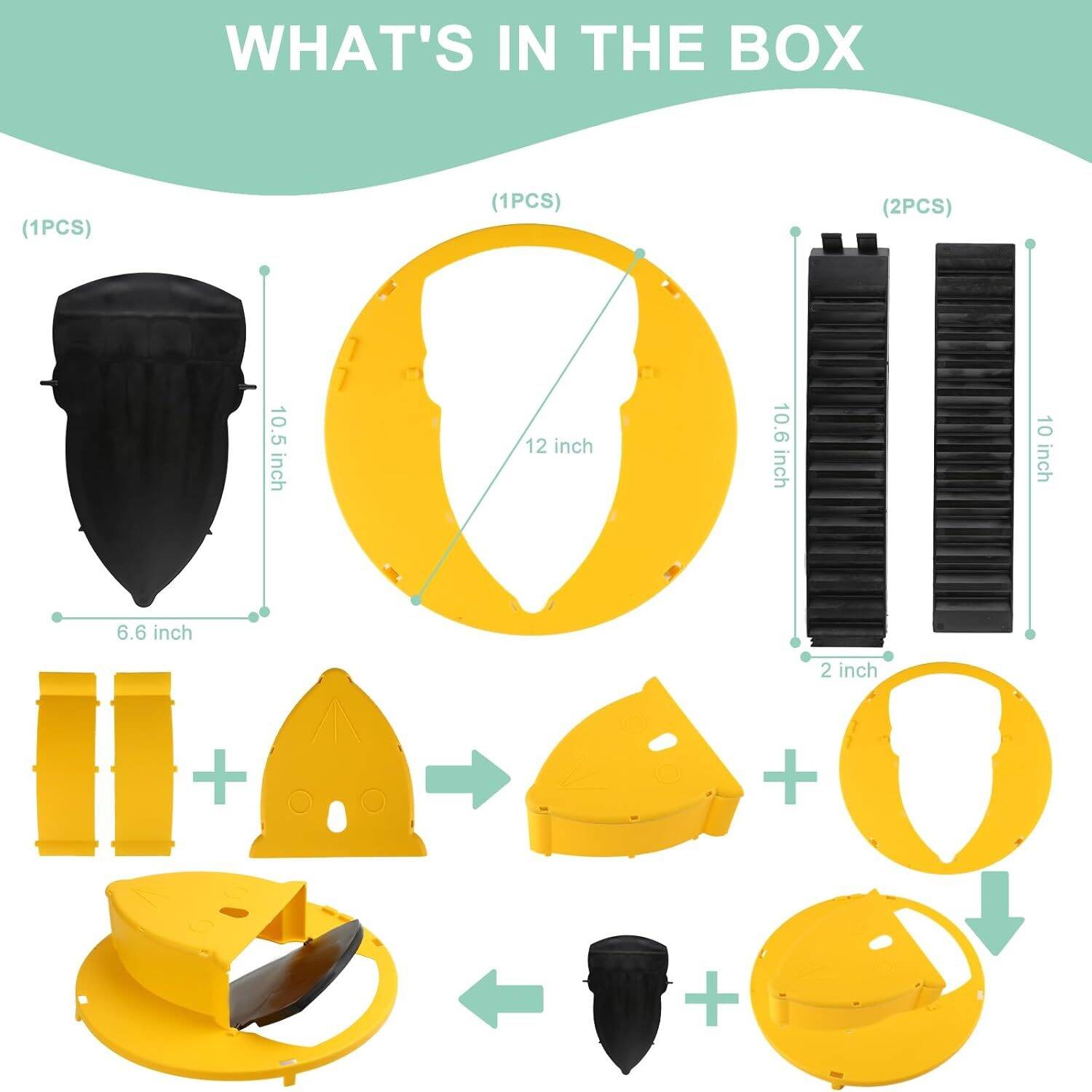 Mouse Trap Bucket Bucket Lid Mouse Trap, 5 Gallon Bucket Compatible,1 Pack Mouse Catching Tool, Trap Door Style, Multi Catch, Auto Reset, Indoor Outdoor - Image 4